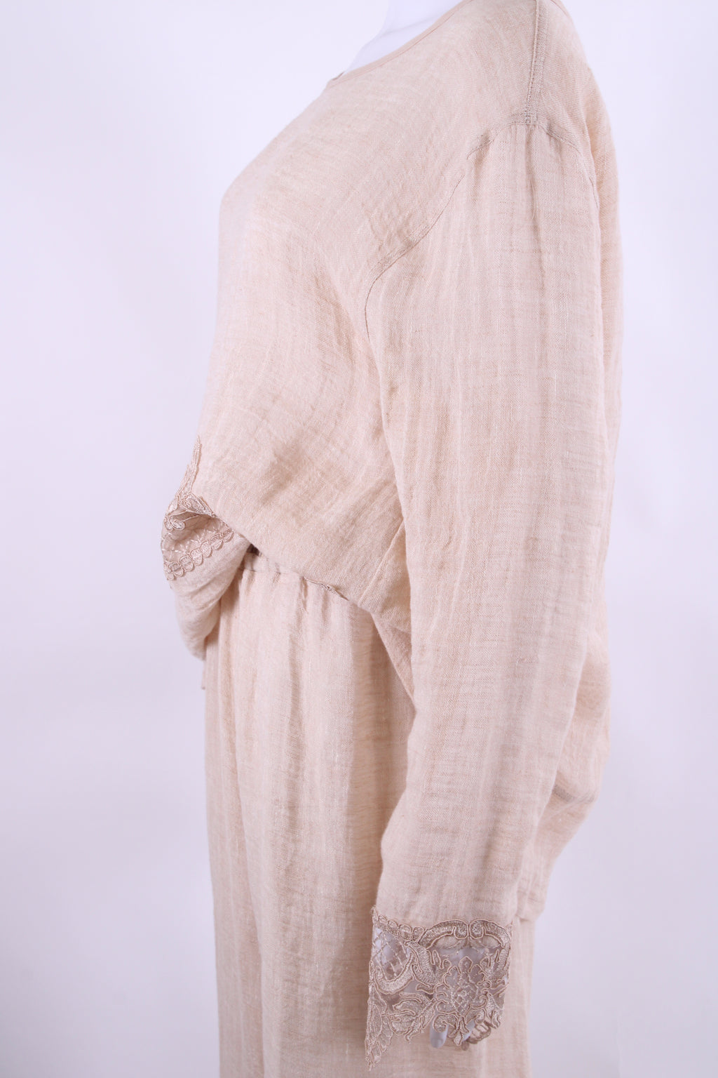 Maurizio Lace Trim Top/Trouser Co-ord Beige M