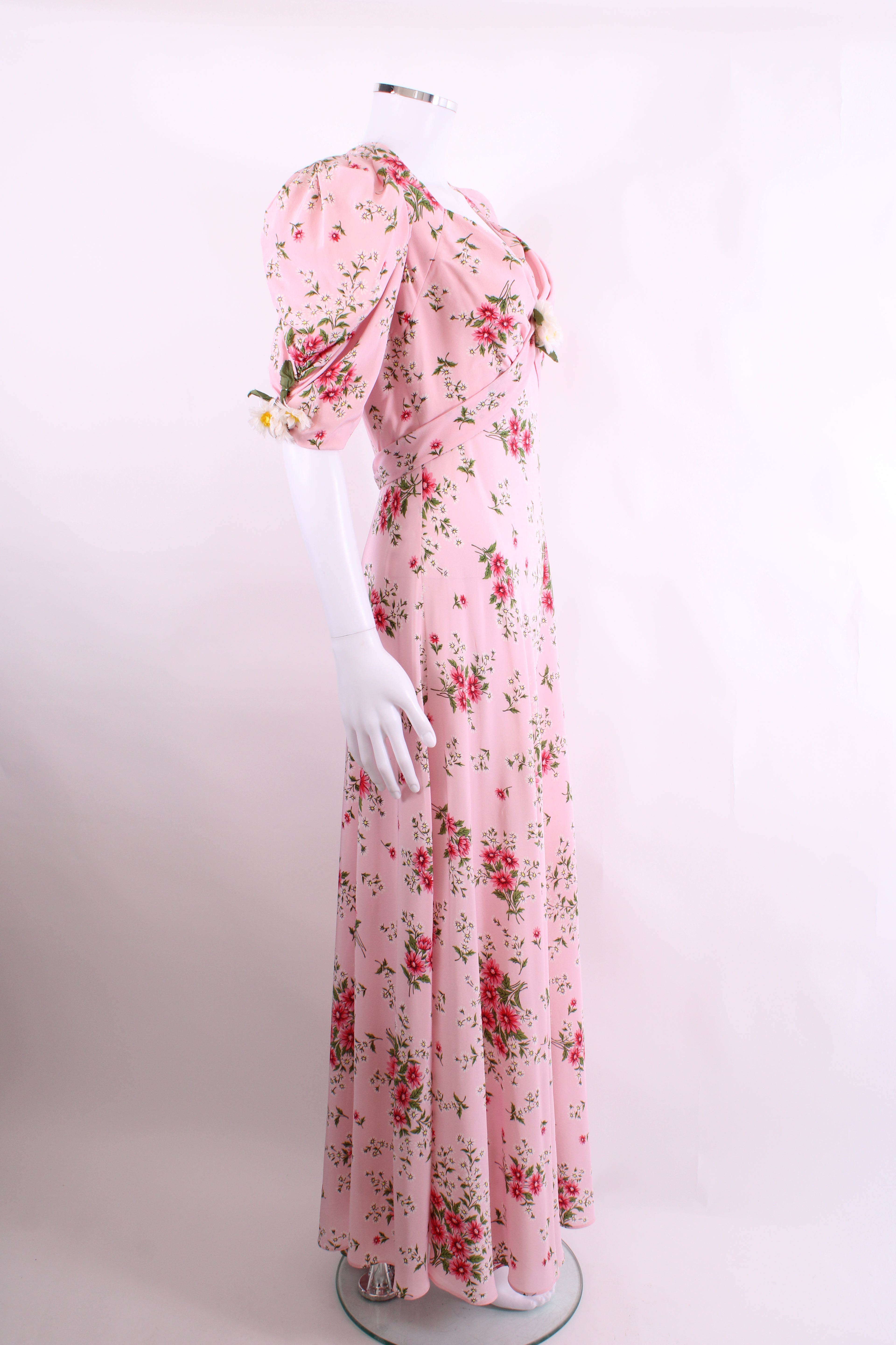 Rodarte S/S Floral Daisy Detail Dress Pink/ White M