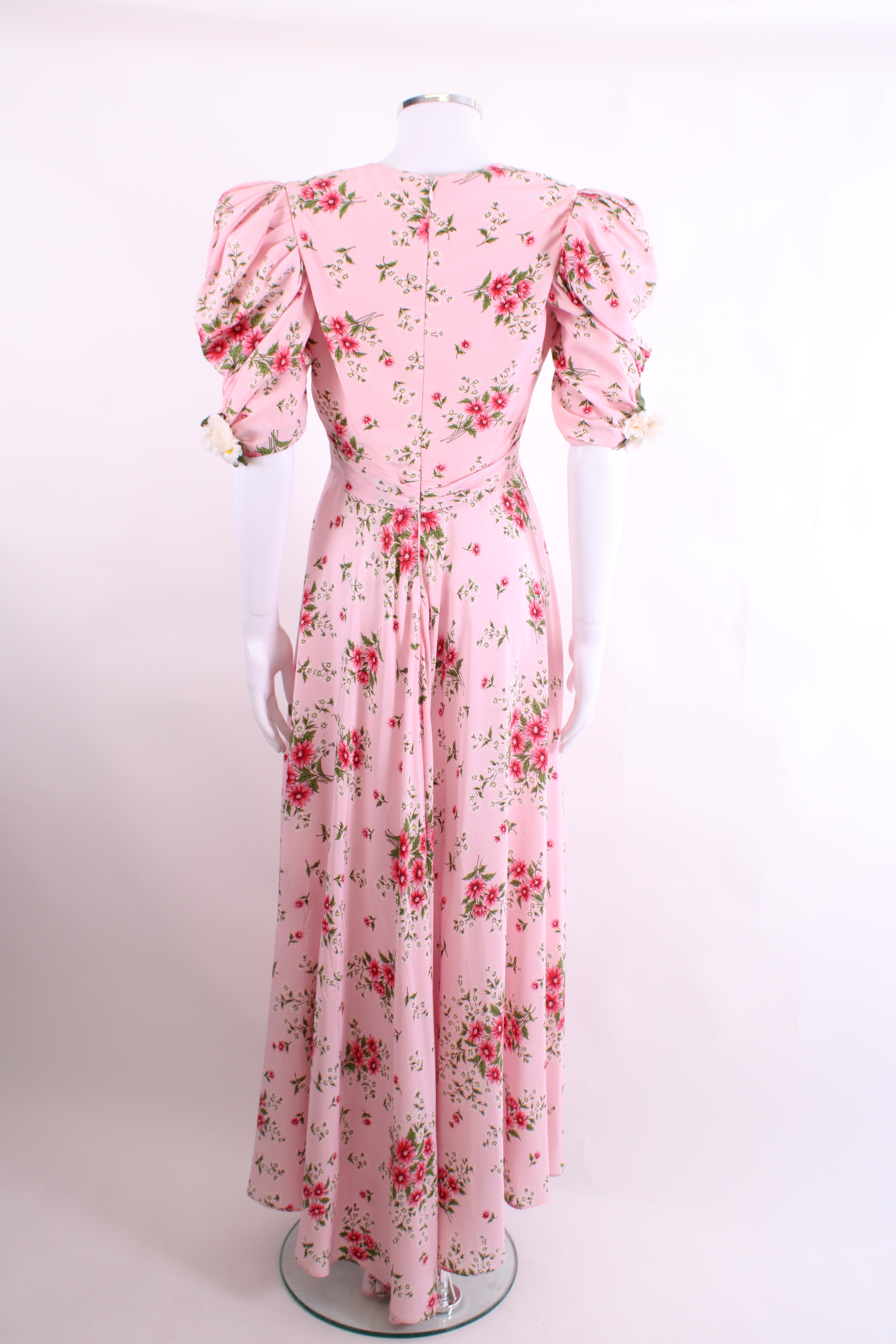 Rodarte S/S Floral Daisy Detail Dress Pink/ White M