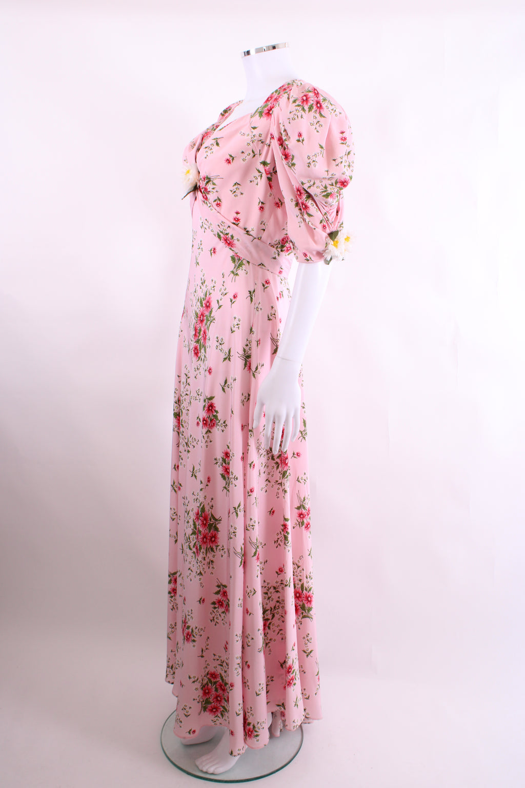 Rodarte S/S Floral Daisy Detail Dress Pink/ White M