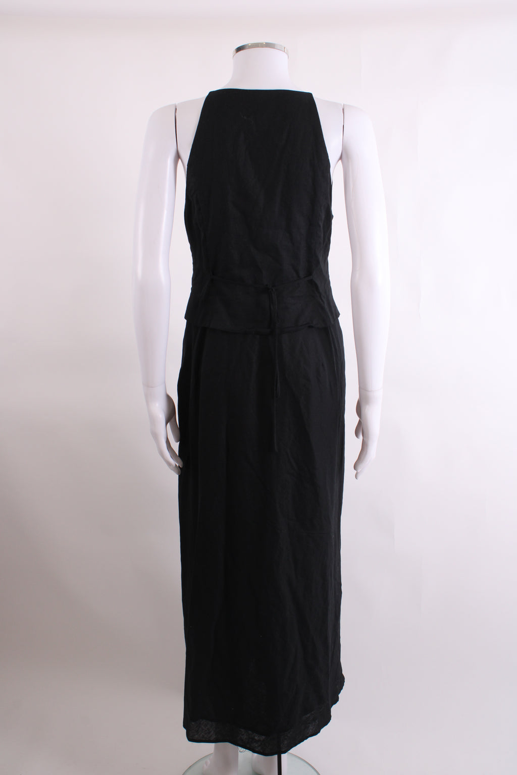 Rixo S/S Waistcoat Dress Black 10