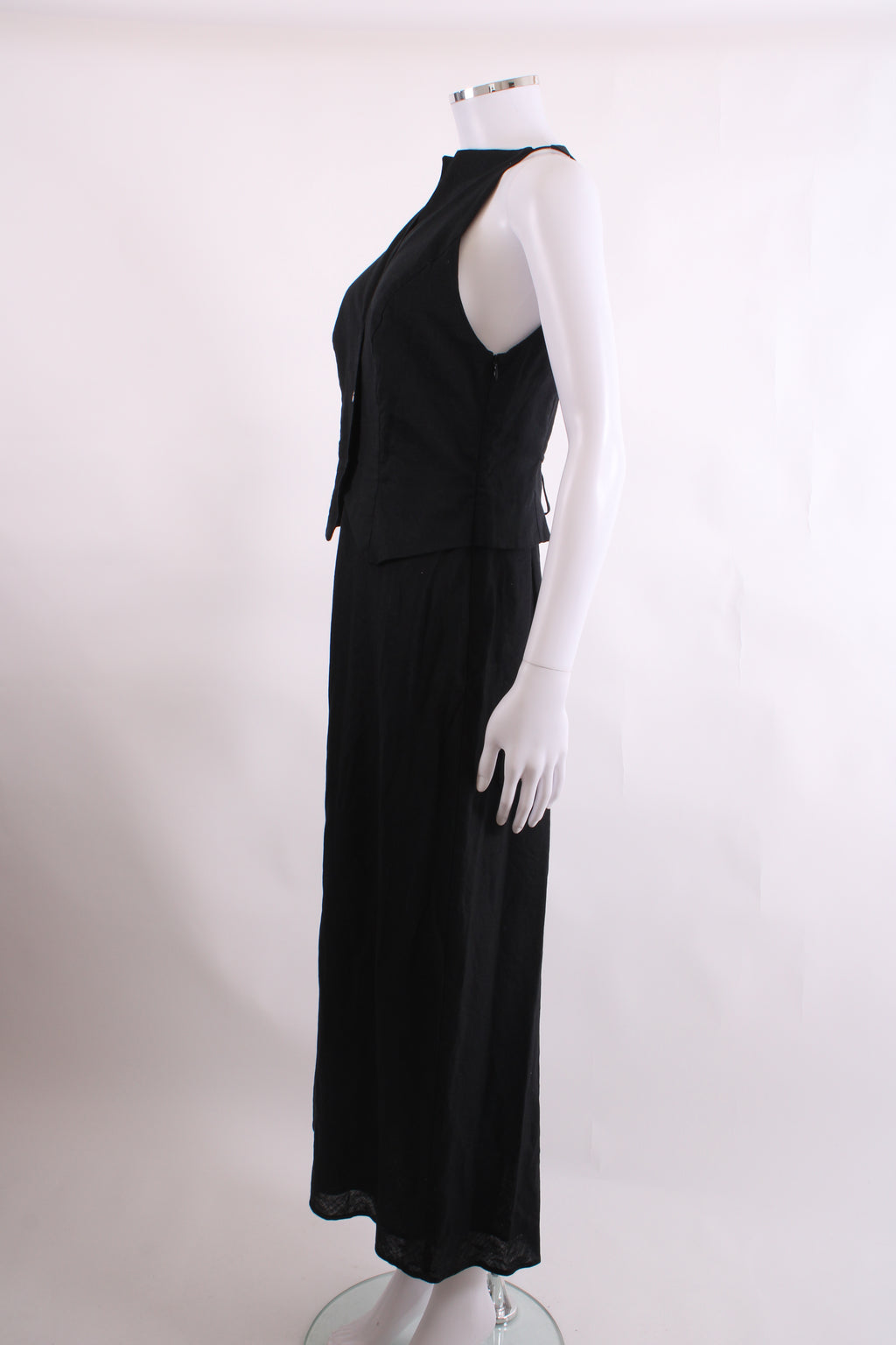 Rixo S/S Waistcoat Dress Black 10
