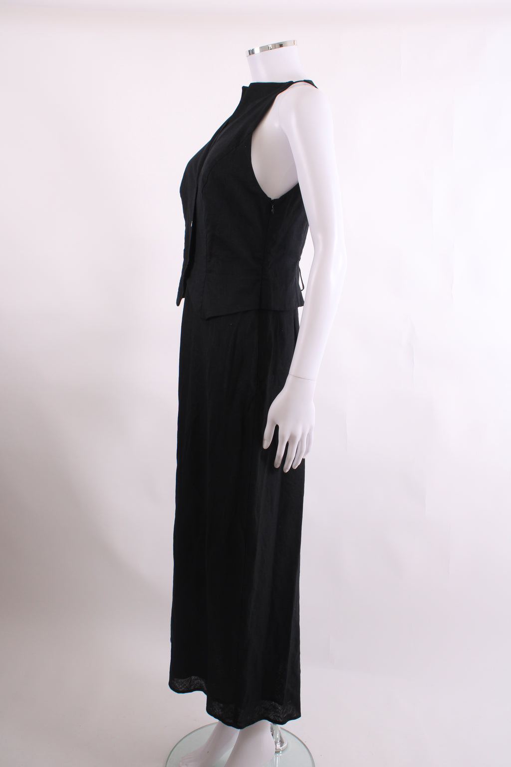 Rixo S/S Waistcoat Dress Black 10