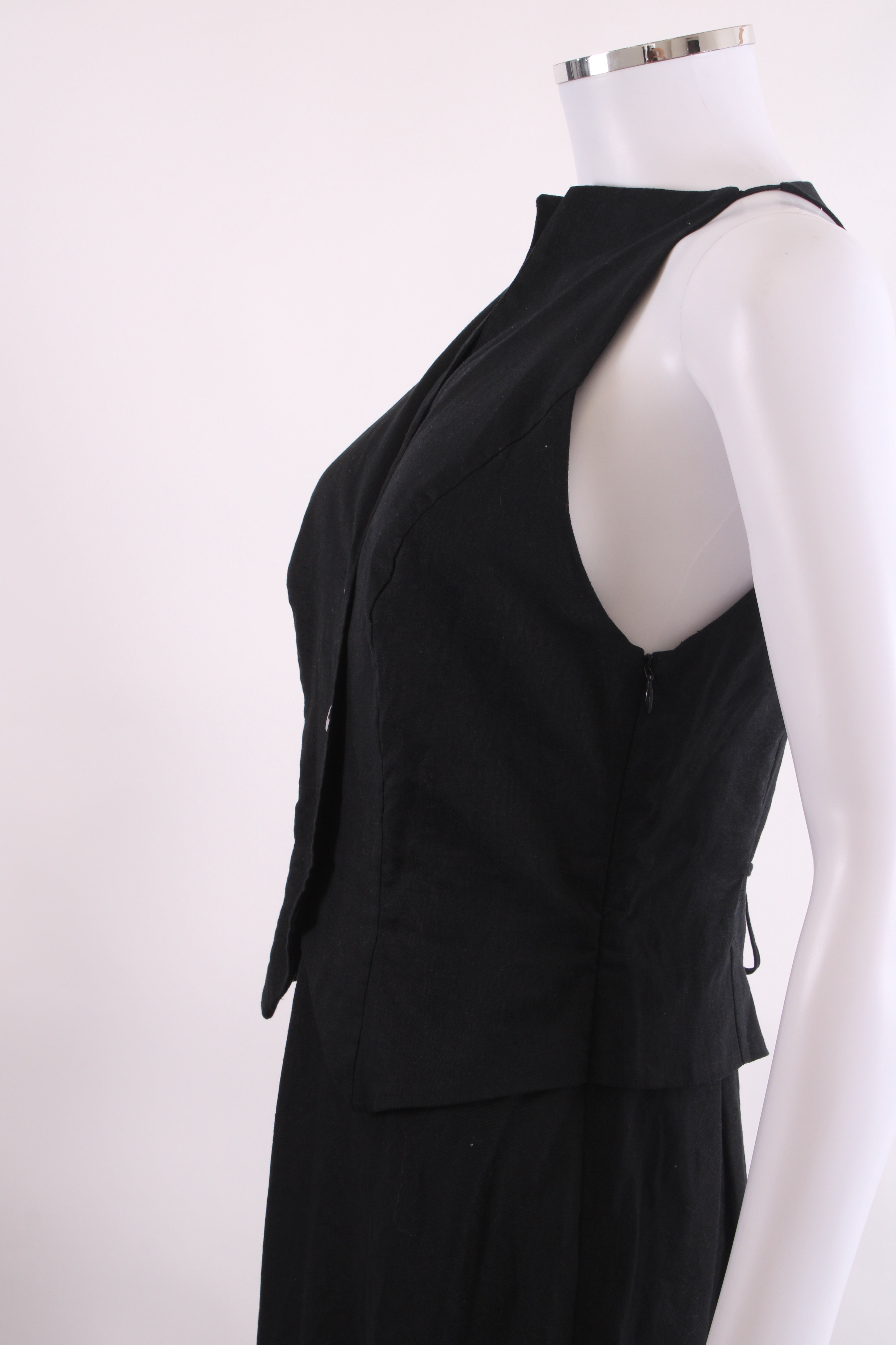 Rixo S/S Waistcoat Dress Black 10