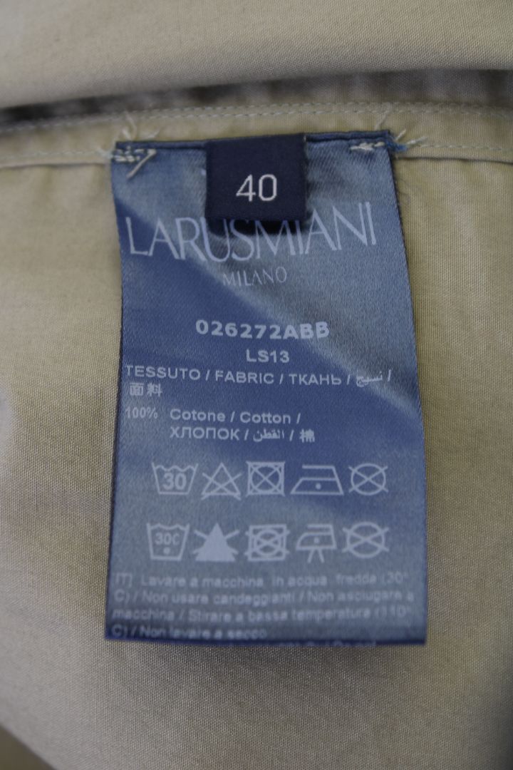 Larusmiani Milano Shirt Khaki 40