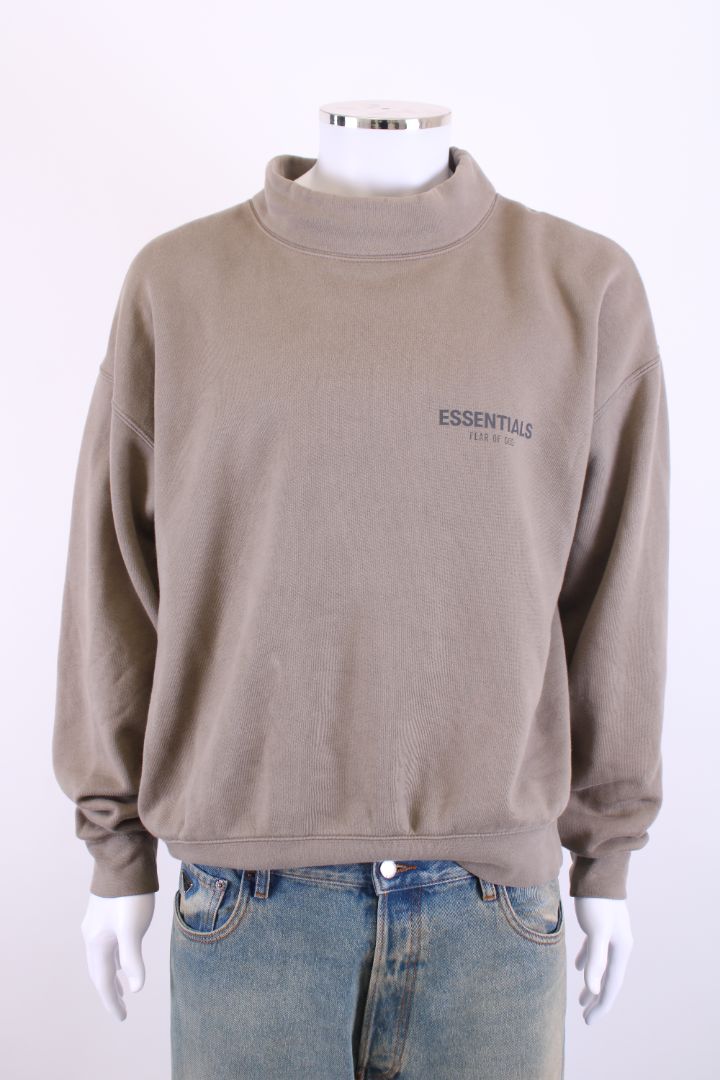 Fear of God Essentials Logo Sweatshirt Khaki M
