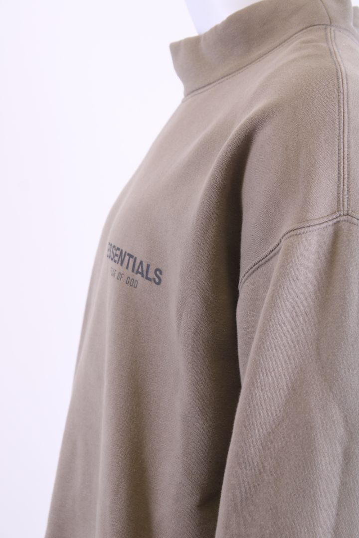 Fear of God Essentials Logo Sweatshirt Khaki M