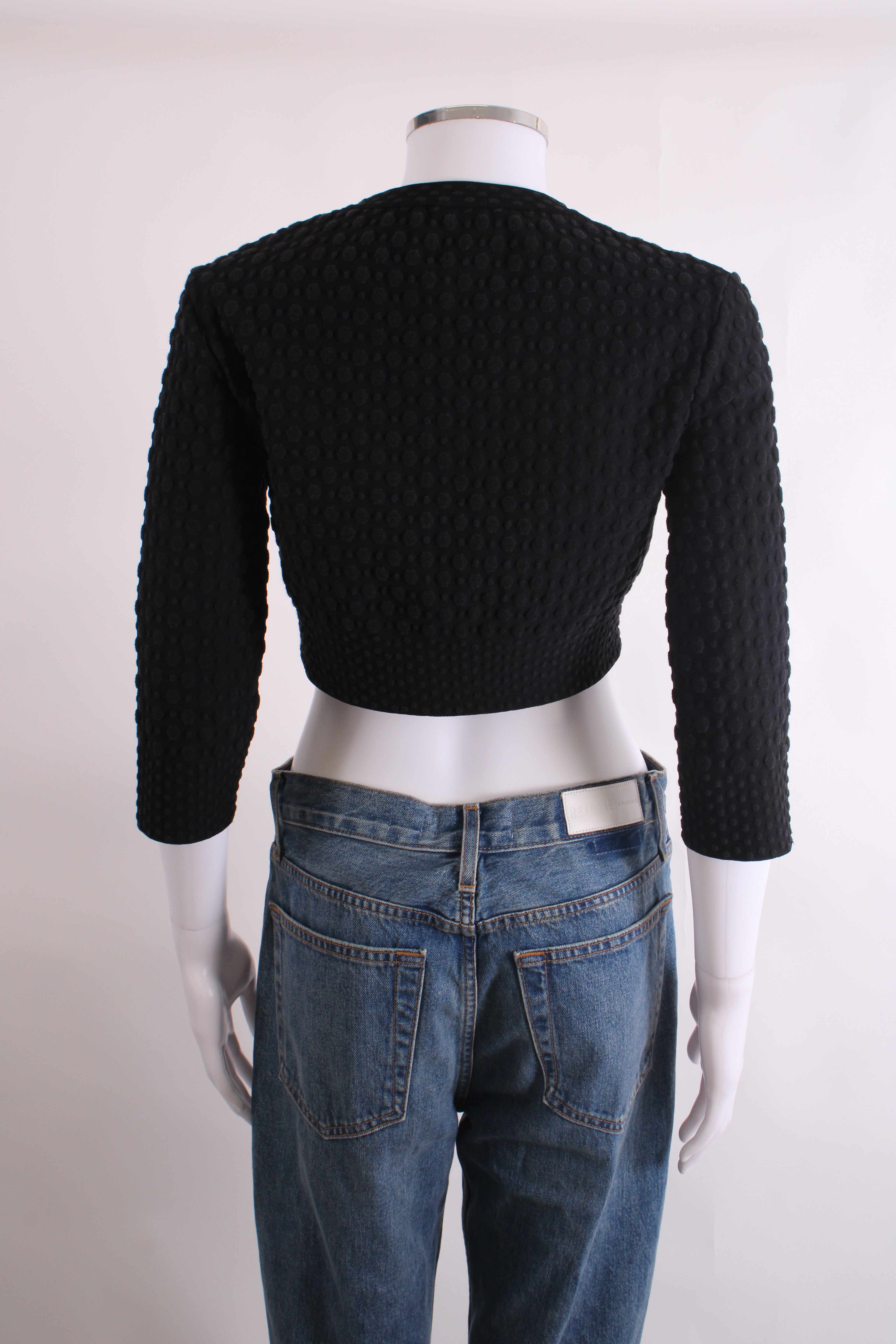 Alaia L/S Cropped Cardigan Black 12