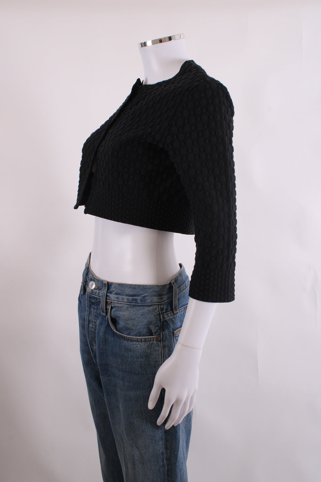 Alaia L/S Cropped Cardigan Black 12