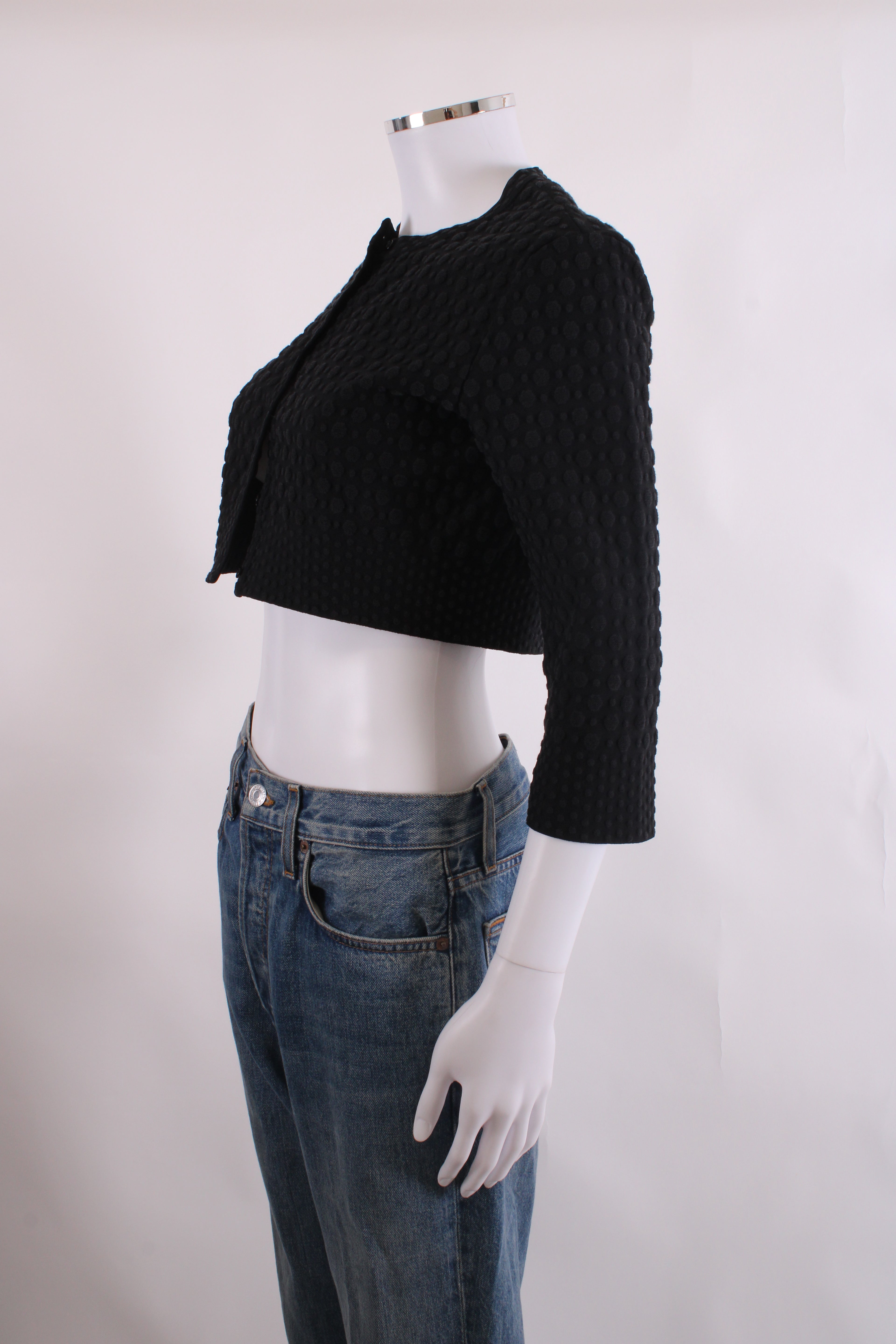 Alaia L/S Cropped Cardigan Black 12