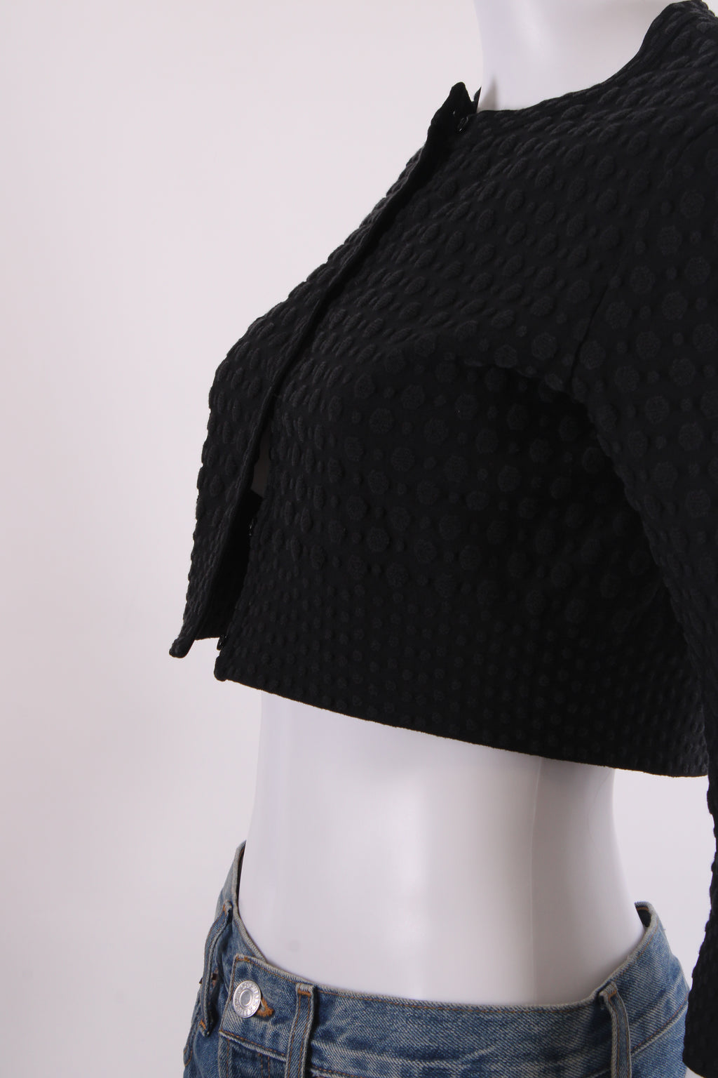 Alaia L/S Cropped Cardigan Black 12