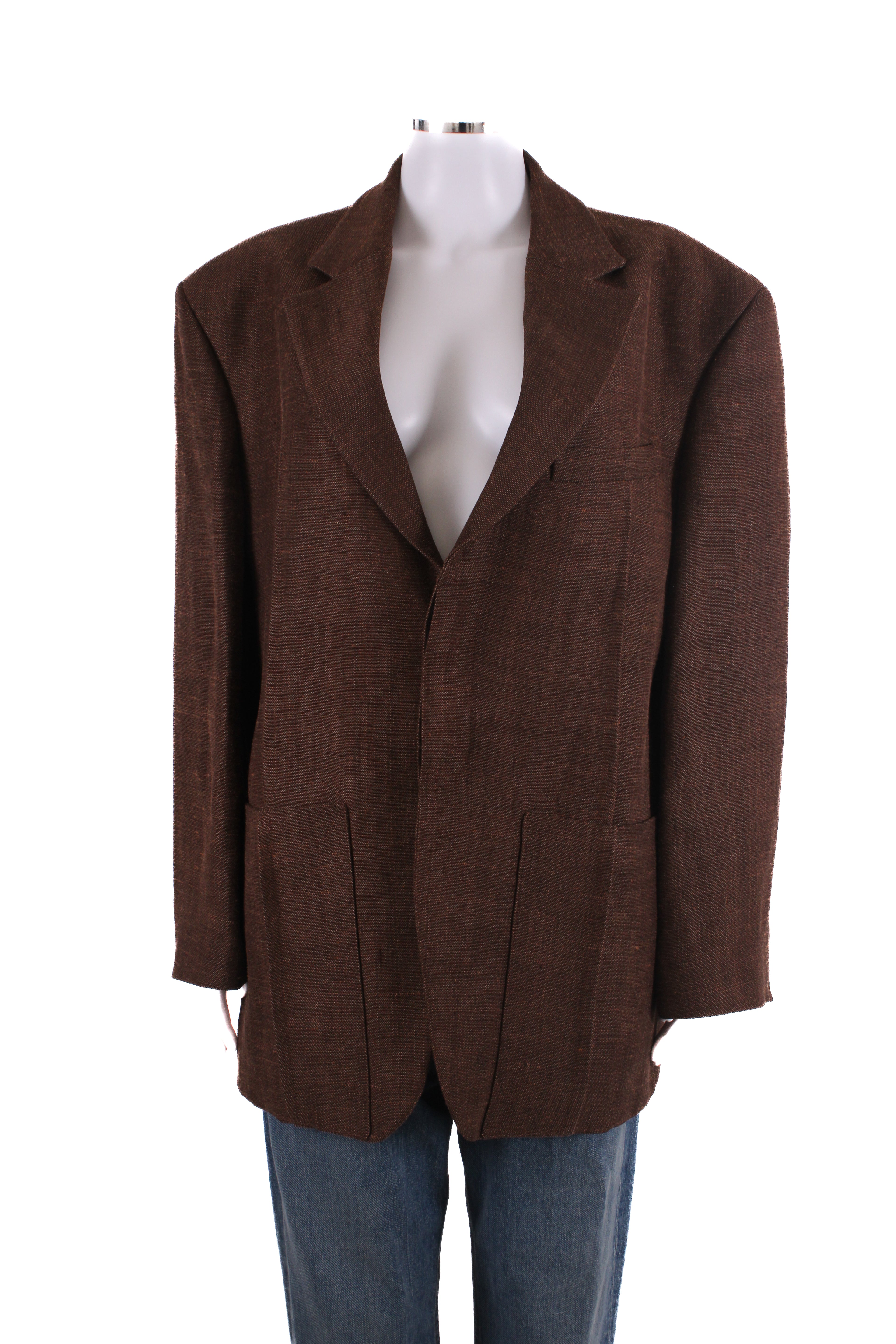 Jacquemus Le Raphia Blazer Brown 44