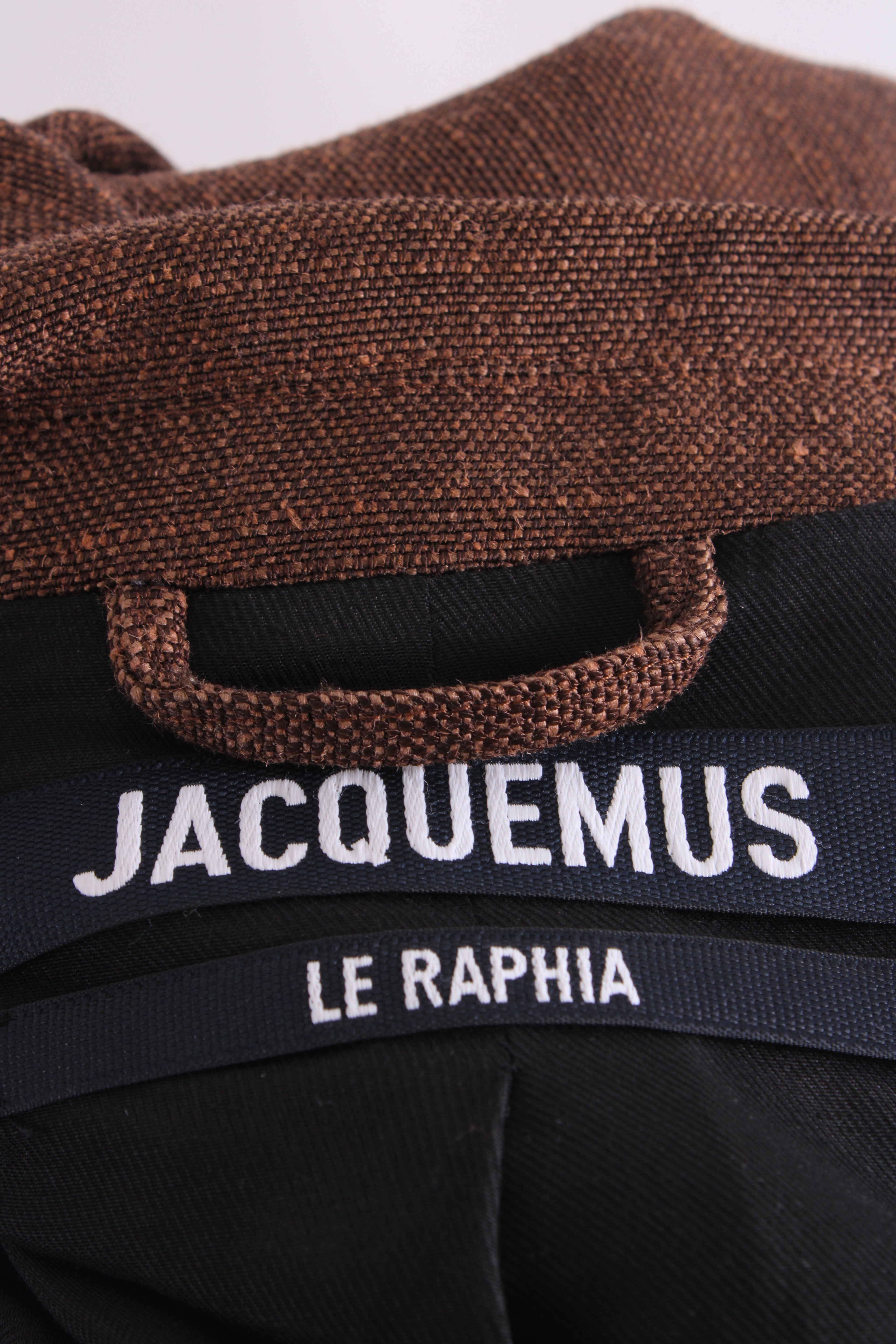 Jacquemus Le Raphia Blazer Brown 44