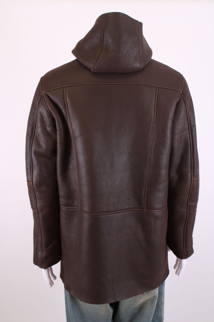 Dfour Shearling Coat Brown L