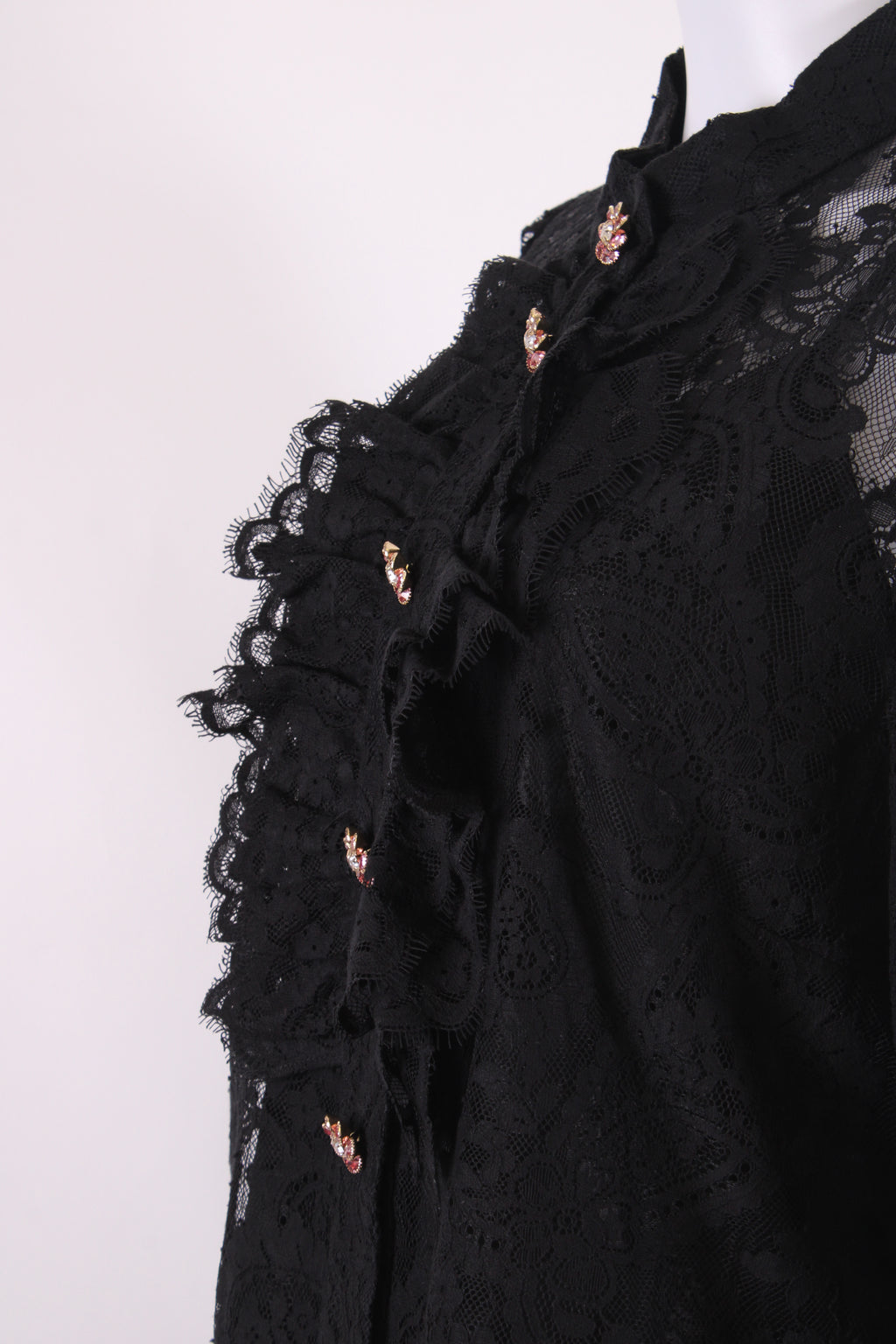Zimmermann Lace Blouse Black 4