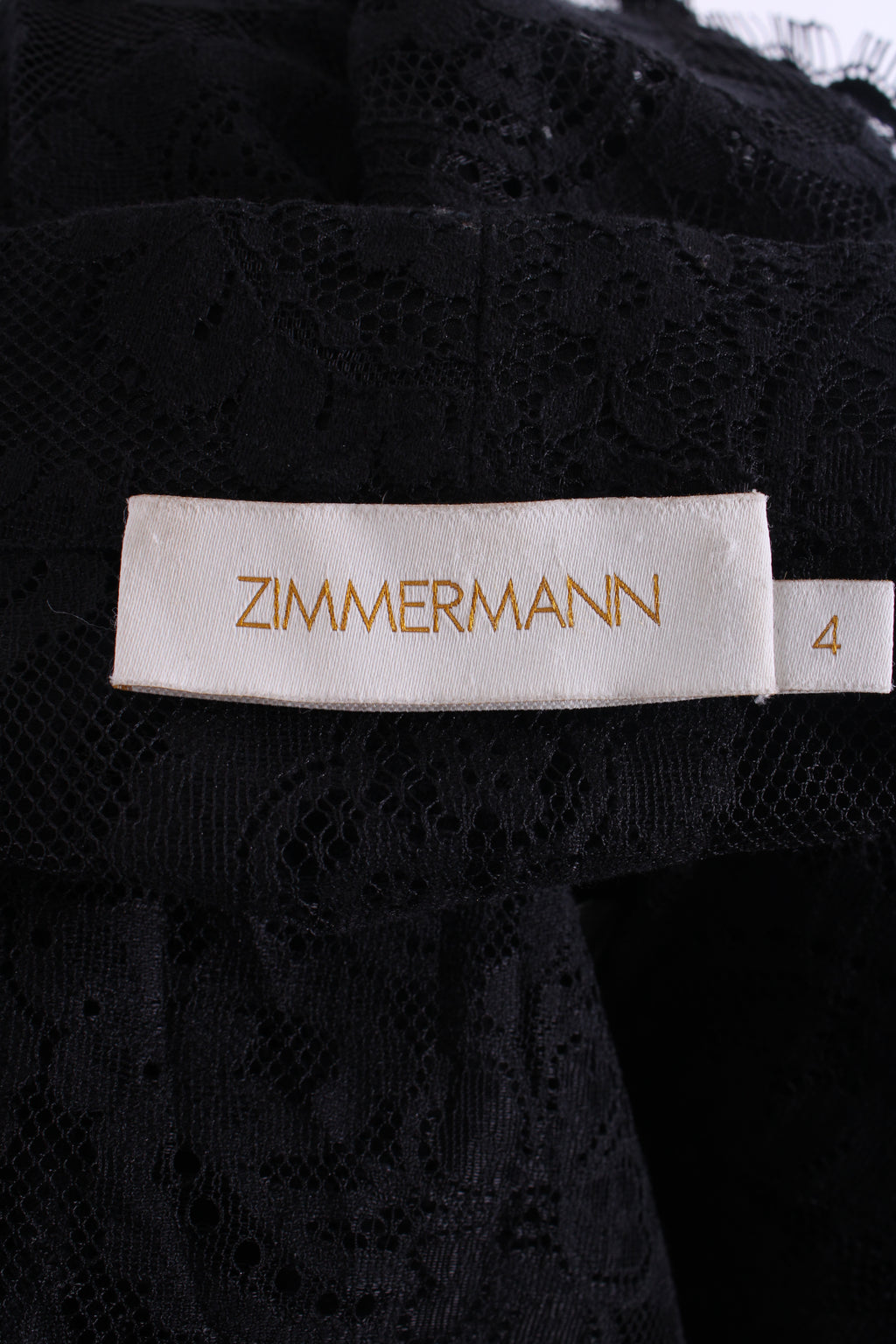 Zimmermann Lace Blouse Black 4