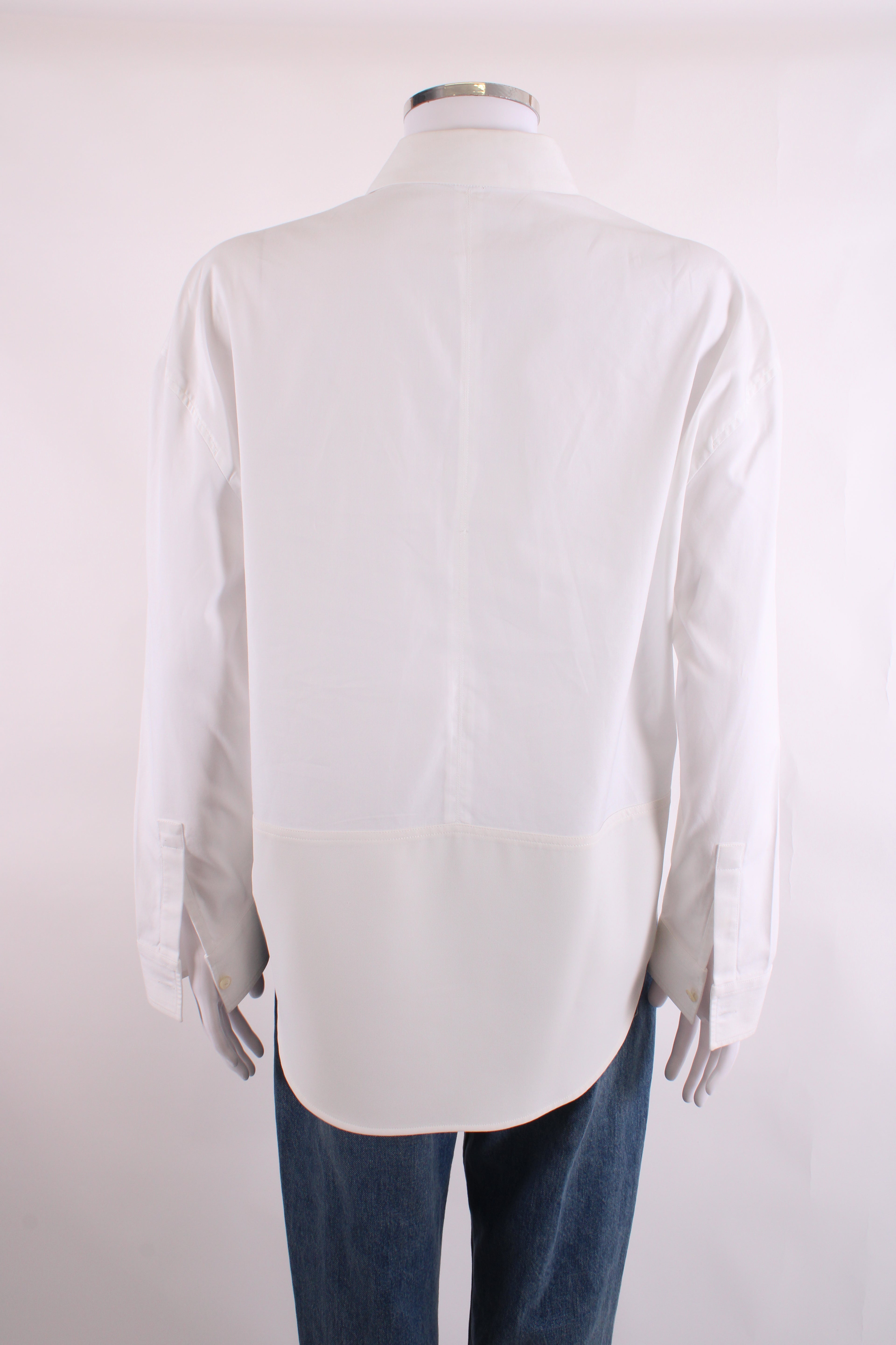 Balenciaga Panelled Shirt White 38