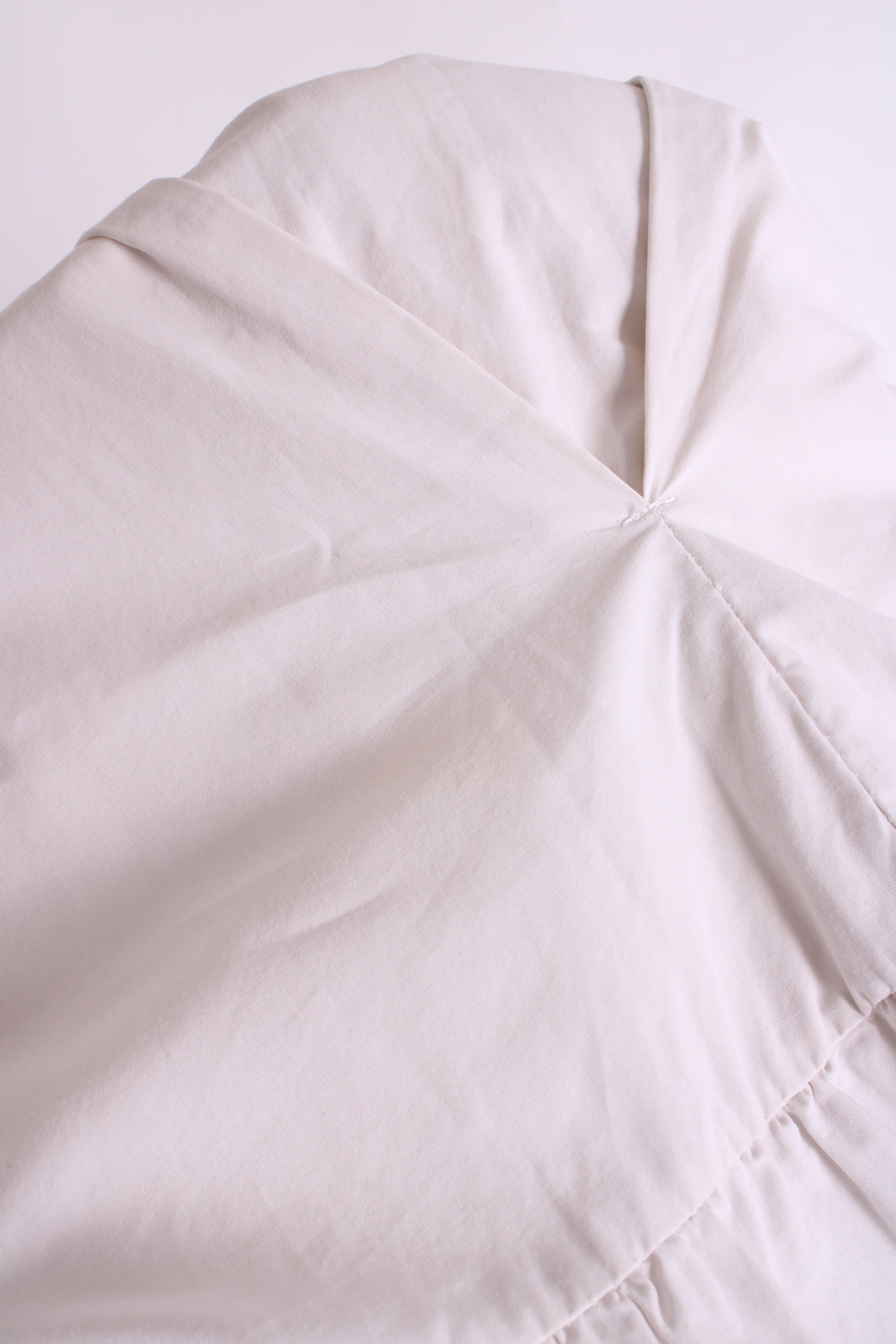 SENES ruffle cotton long sleeve dress White S