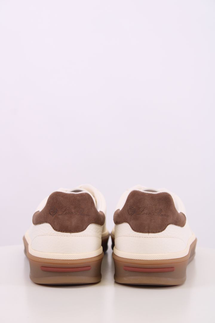 Loro Piana Tennis Walk Deer Trainers White 38