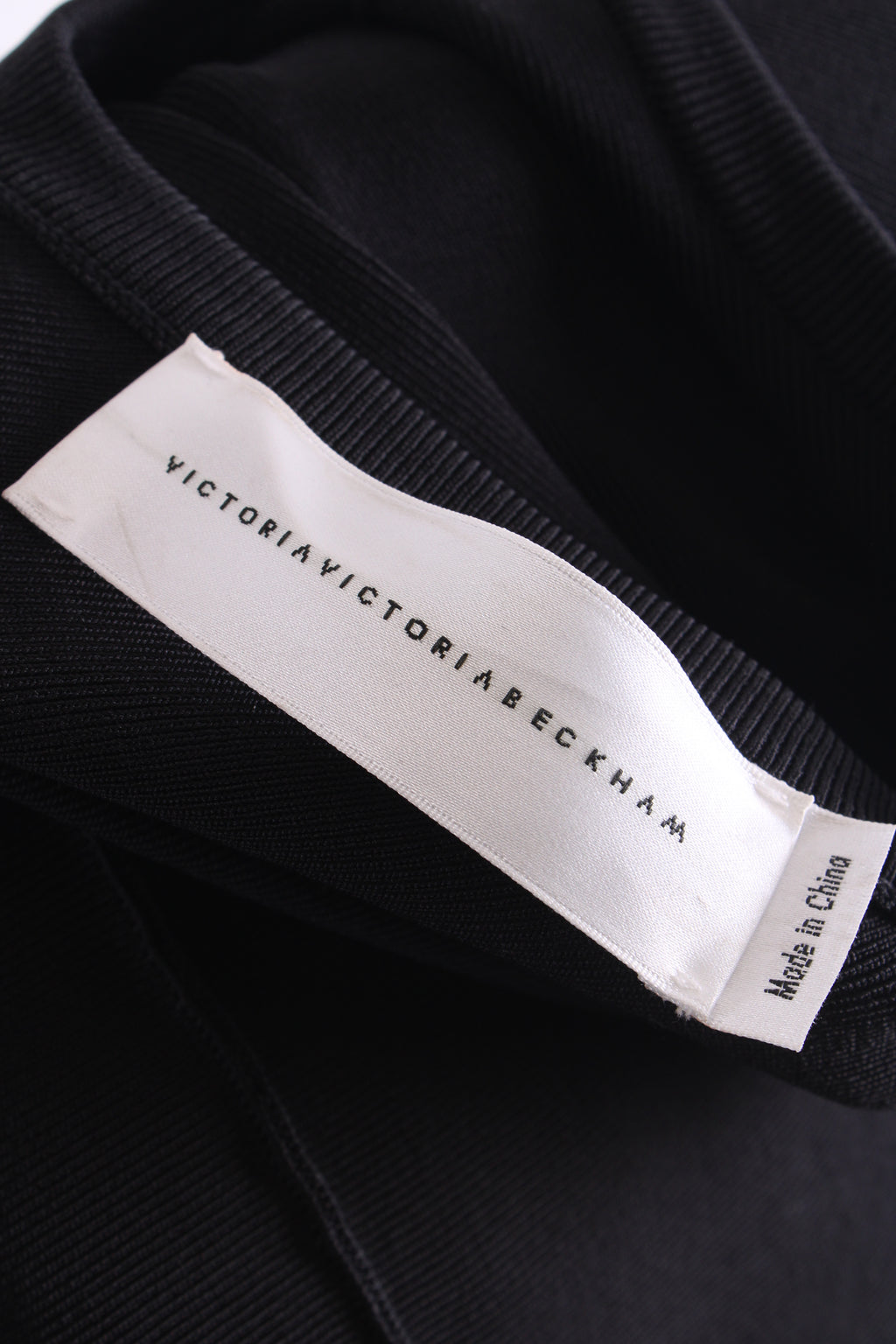 Victoria Victoria Beckham S/S Rib Knit Dress Black 10