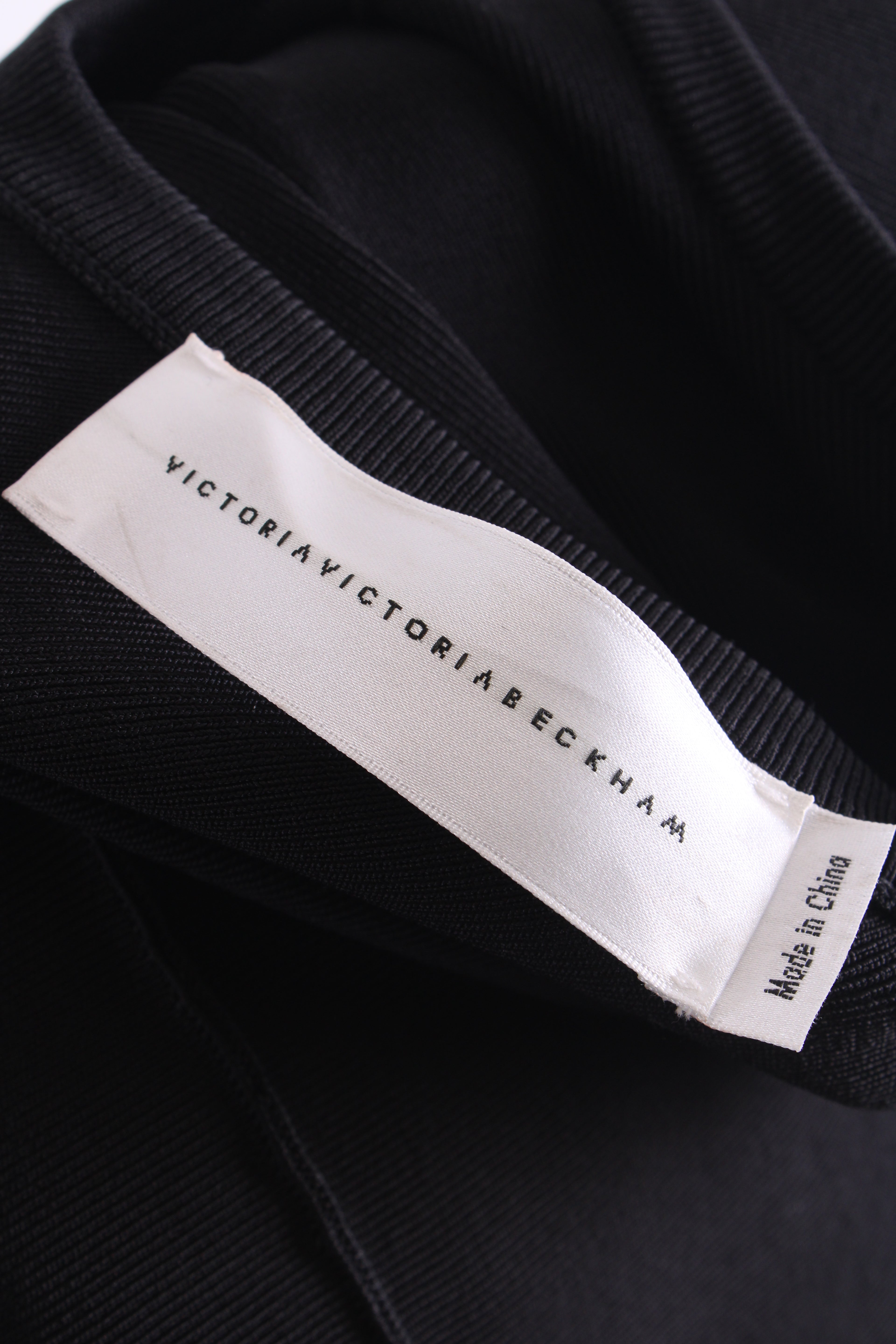 Victoria Victoria Beckham S/S Rib Knit Dress Black 10