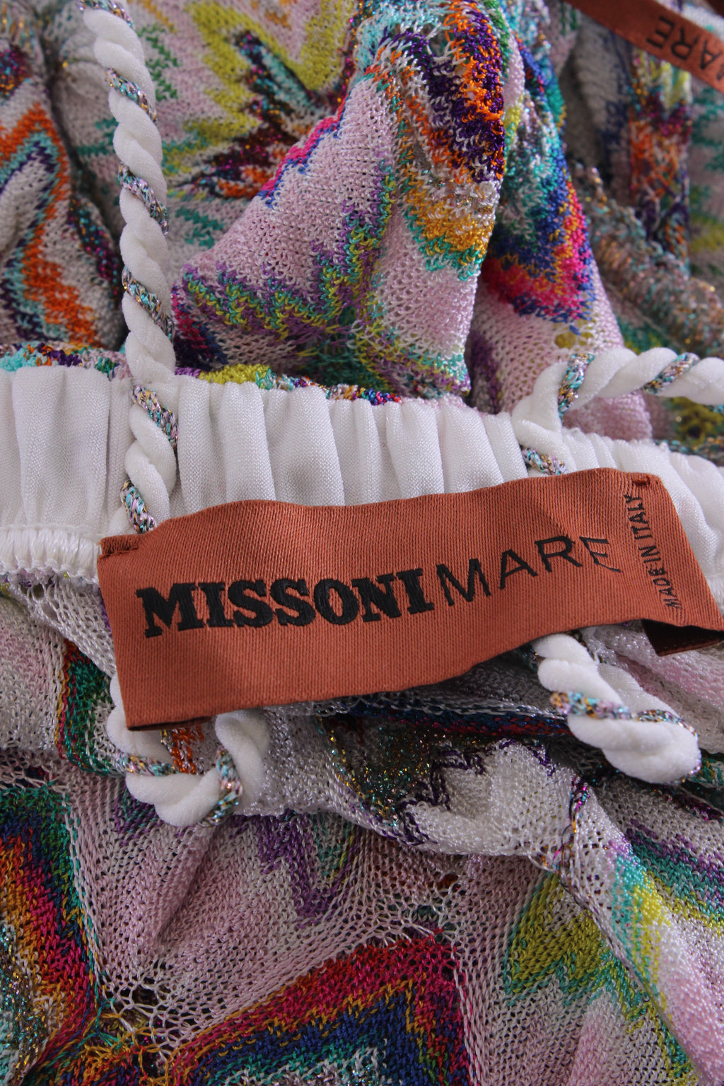 Missoni Mare S/S Knit Playsuit White/ Multi Colured 6