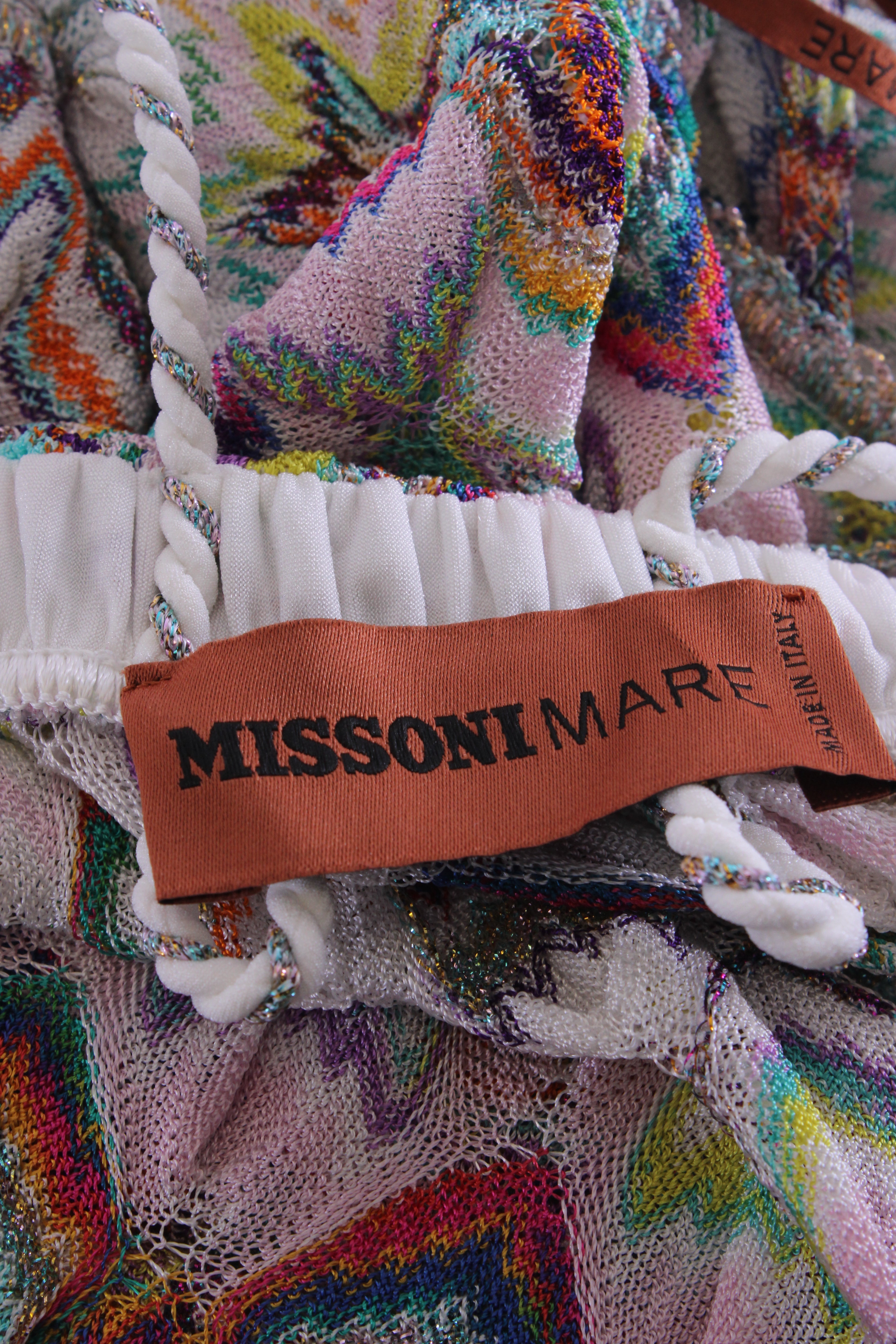 Missoni Mare S/S Knit Playsuit White/ Multi Colured 6
