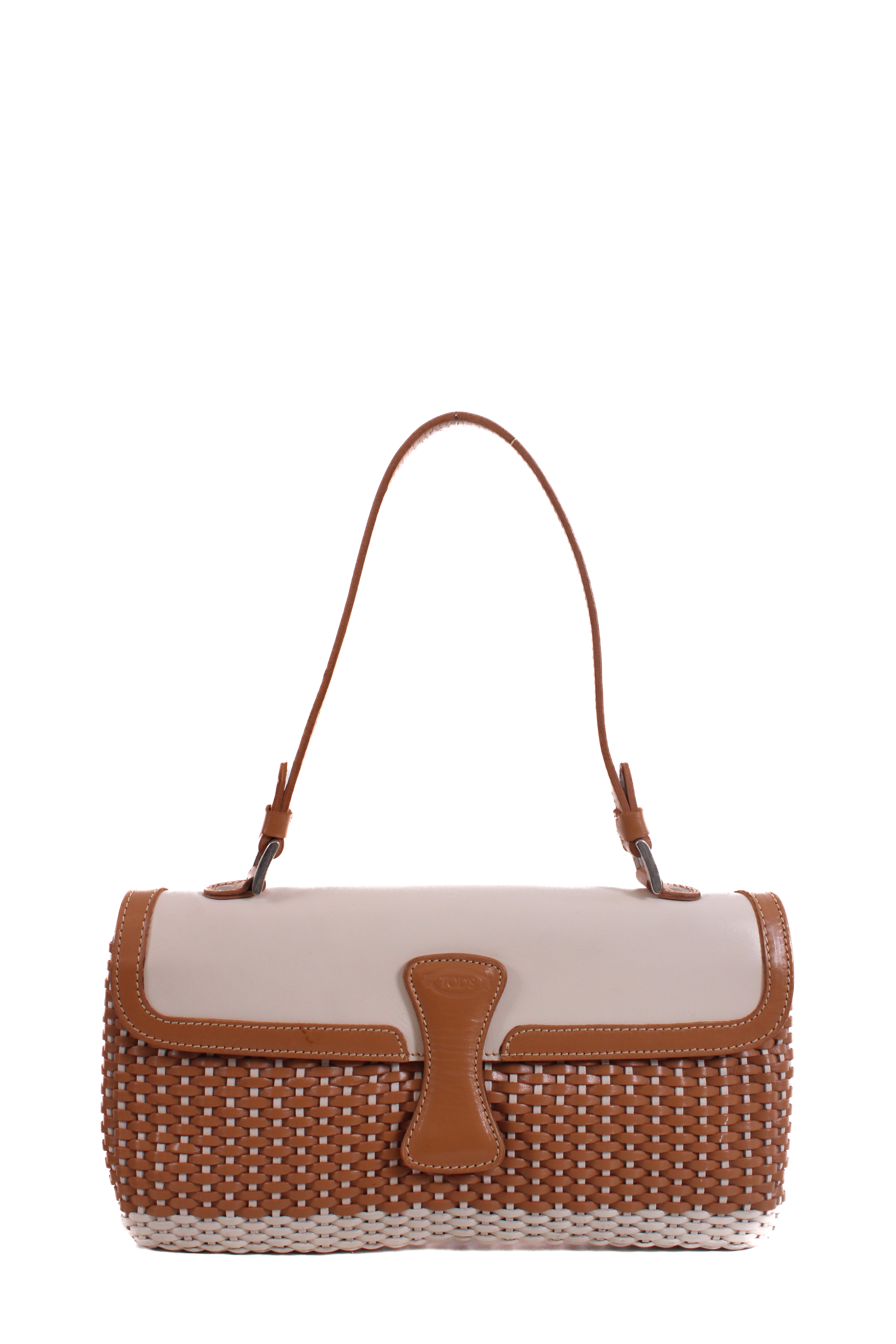 TODS Women Handbag Tan/ Cream