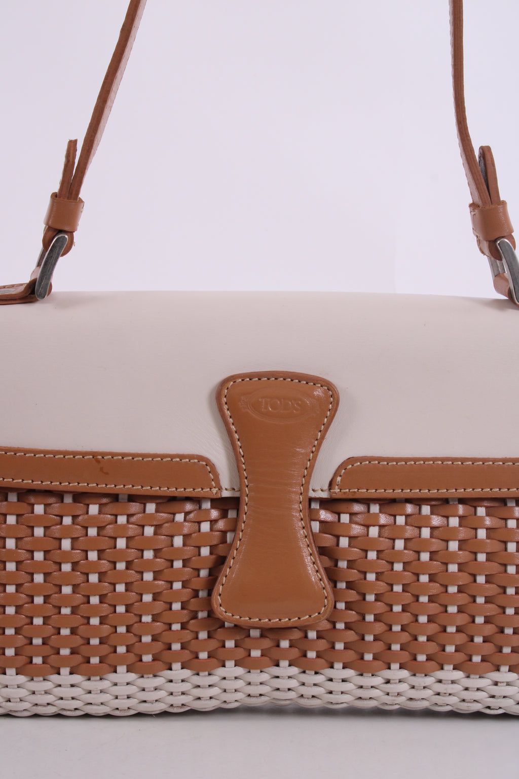 TODS Women Handbag Tan/ Cream