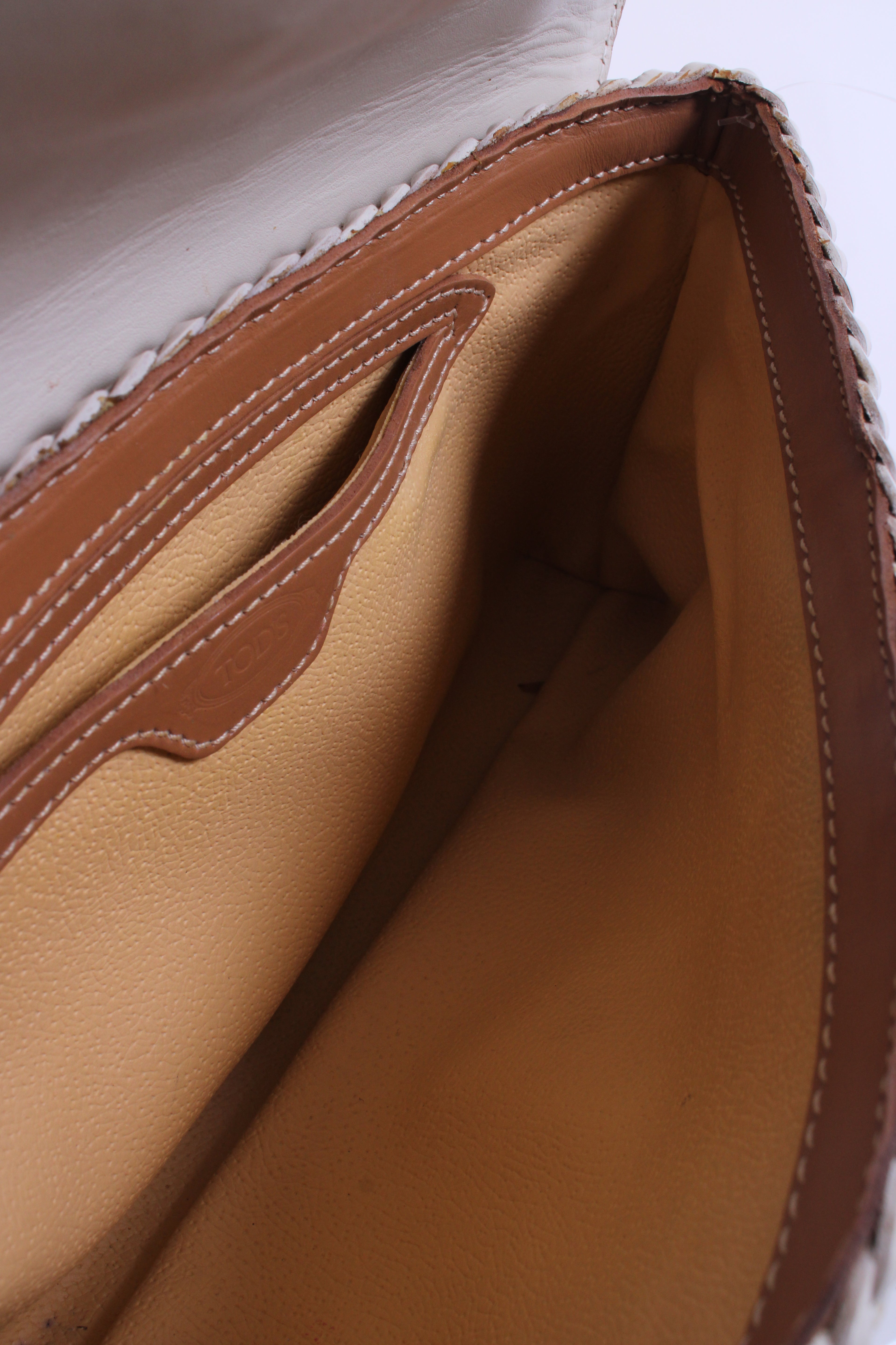 TODS Women Handbag Tan/ Cream