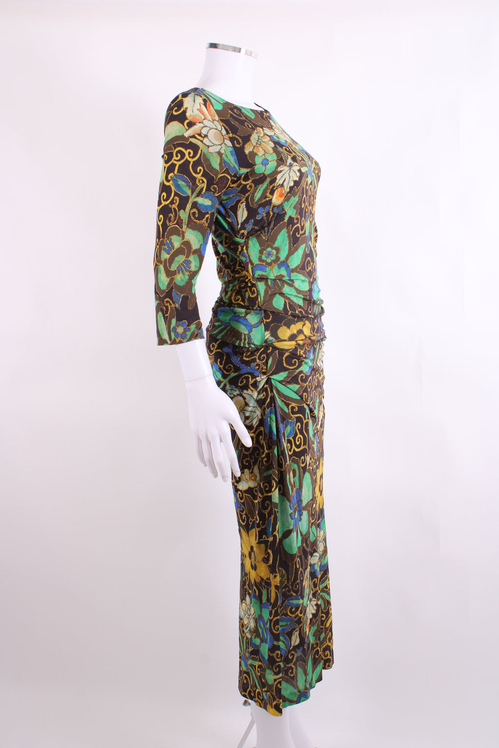 Etro Printed Dress Brown 46