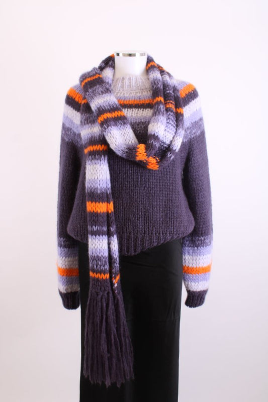 Maje Jumper/ Scarf Purple M