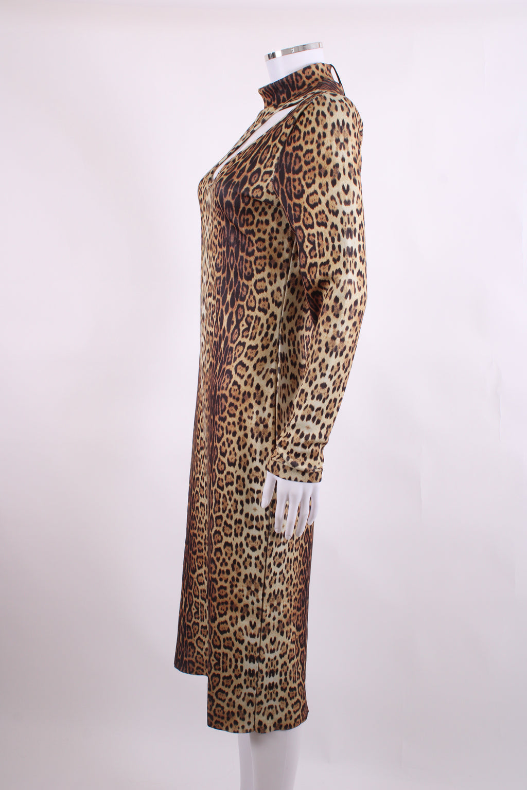 Roberto Cavalli Leopard Cut Out Dress Leopard 42