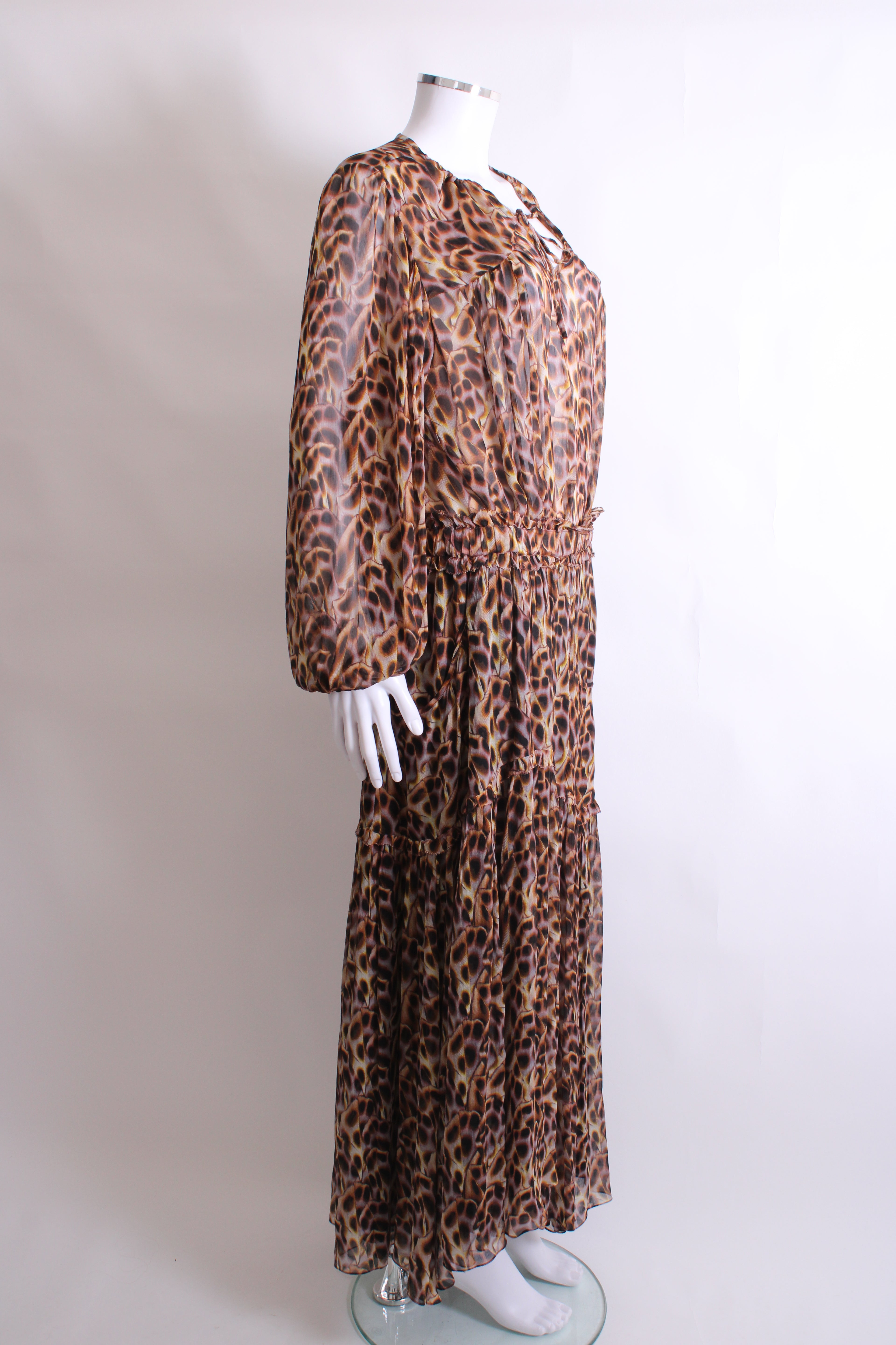 Isabel Marant Etoile L/S Print Blouse/ Skirt /Co-ord Brown/ Yellow 10