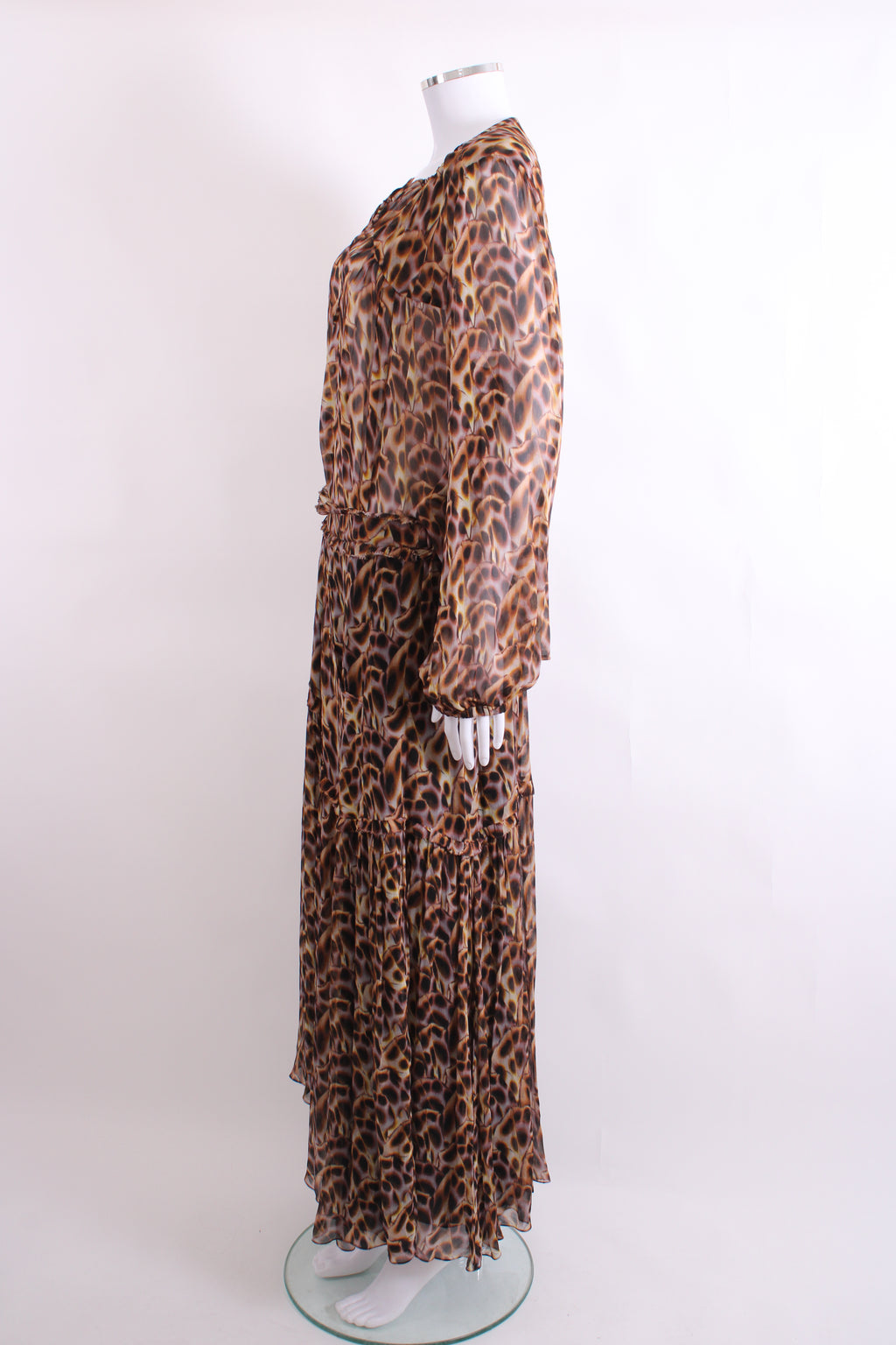 Isabel Marant Etoile L/S Print Blouse/ Skirt /Co-ord Brown/ Yellow 10