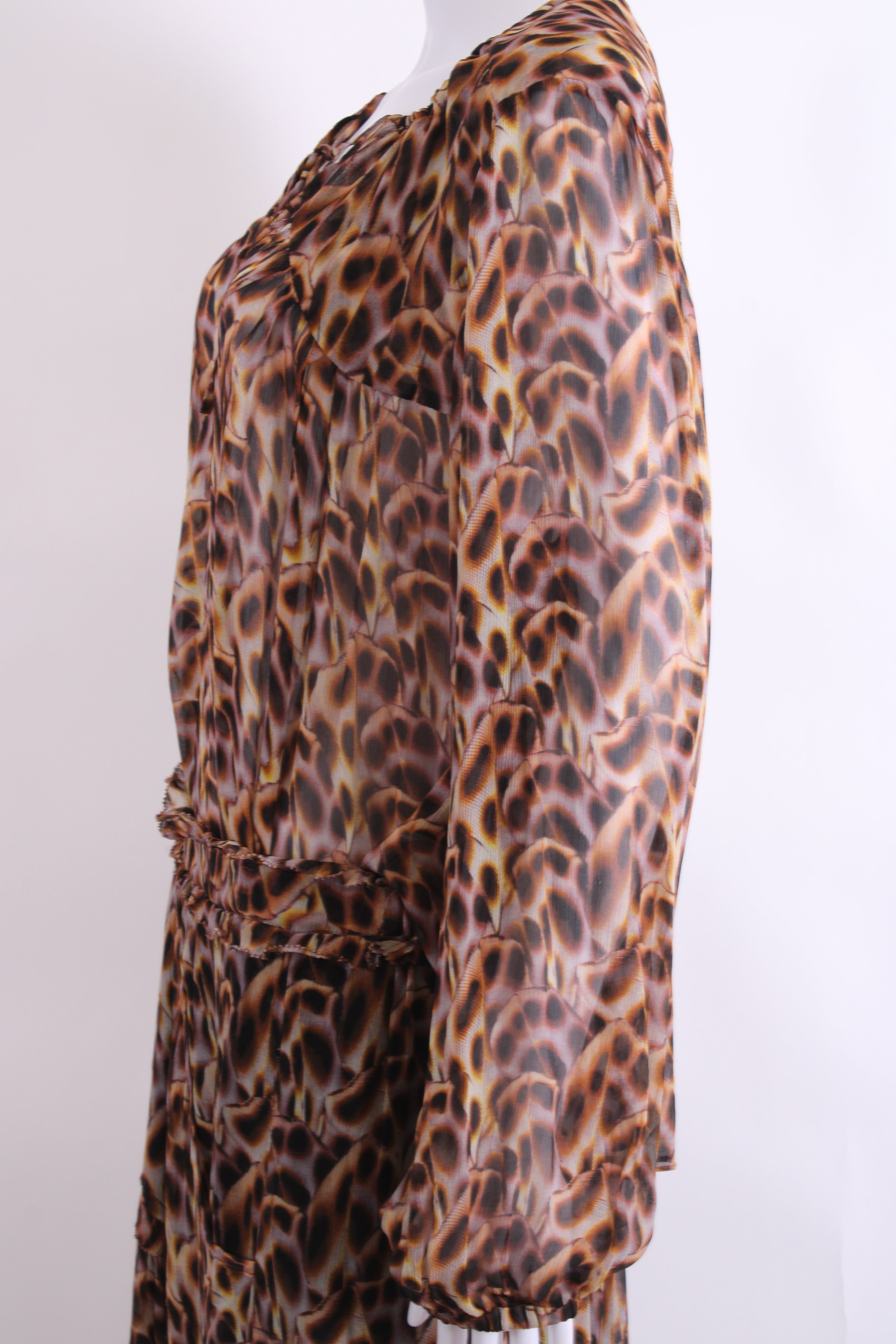 Isabel Marant Etoile L/S Print Blouse/ Skirt /Co-ord Brown/ Yellow 10