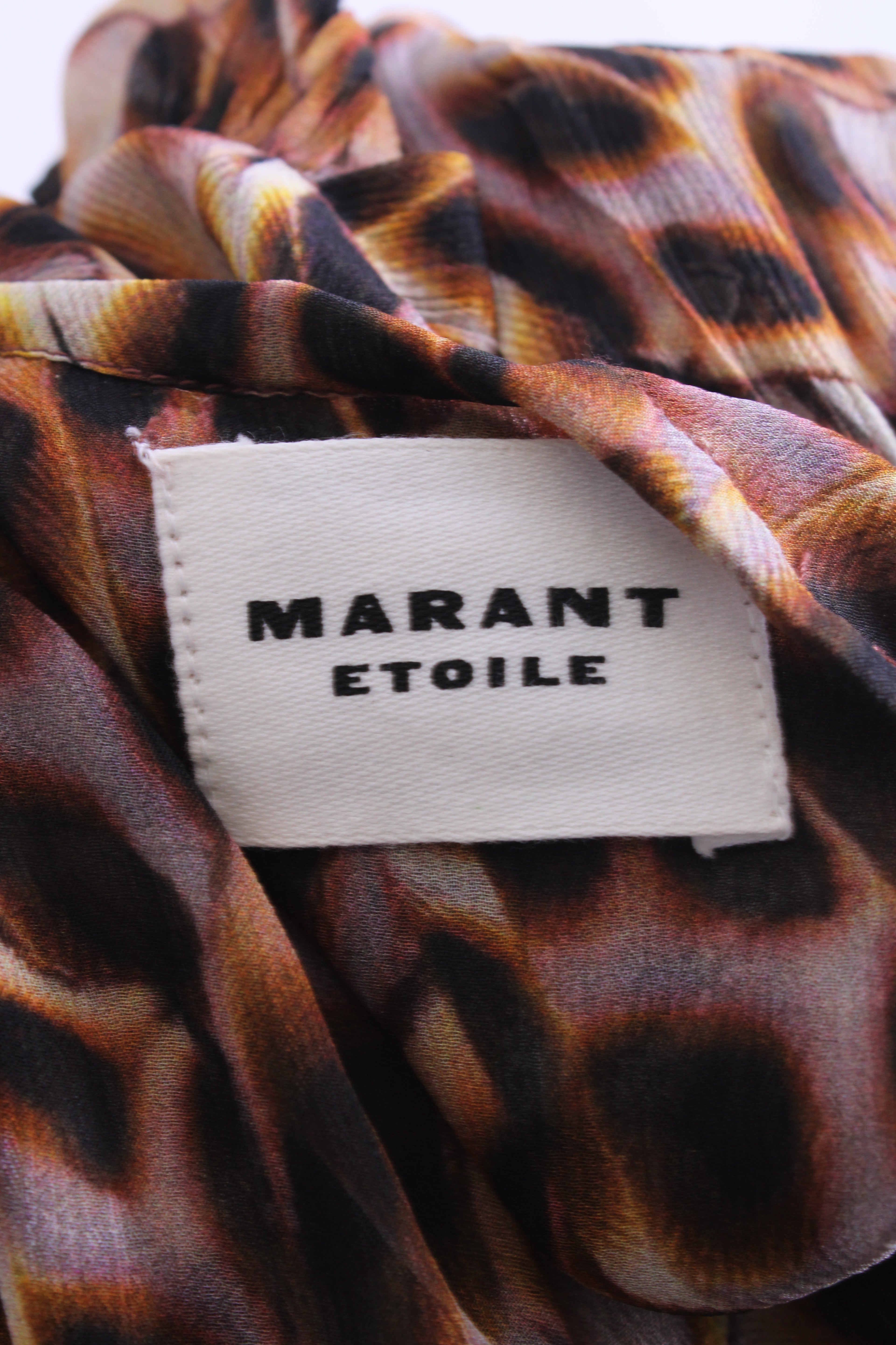 Isabel Marant Etoile L/S Print Blouse/ Skirt /Co-ord Brown/ Yellow 10