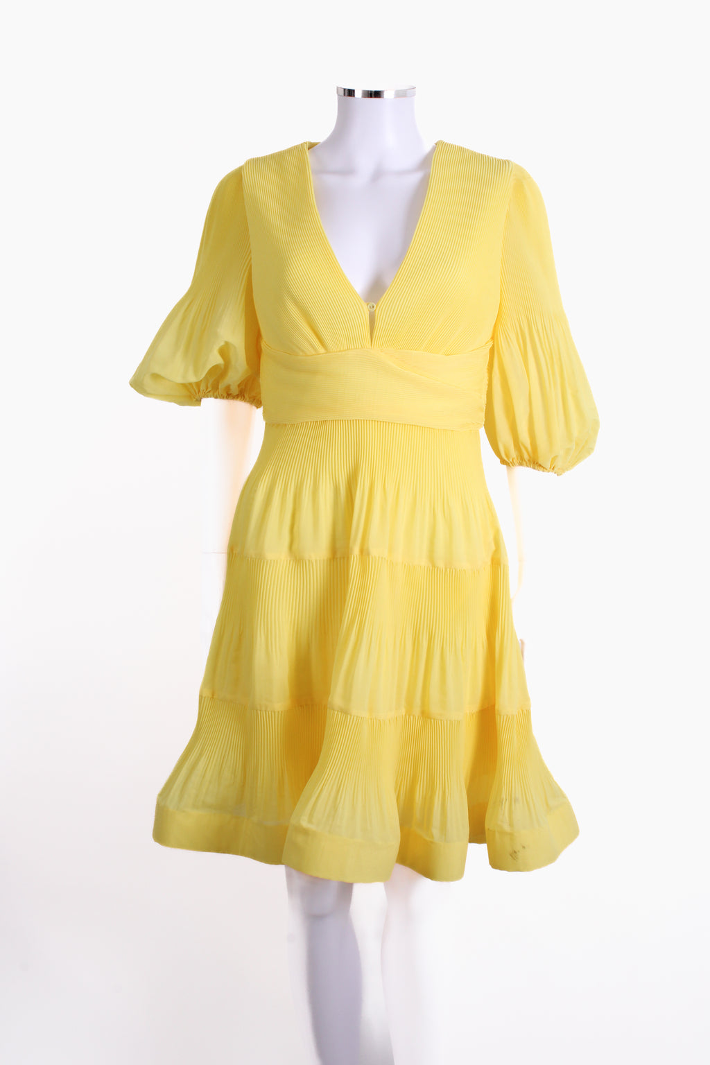 Zimmermann S/S Pleated Dress Yellow 12