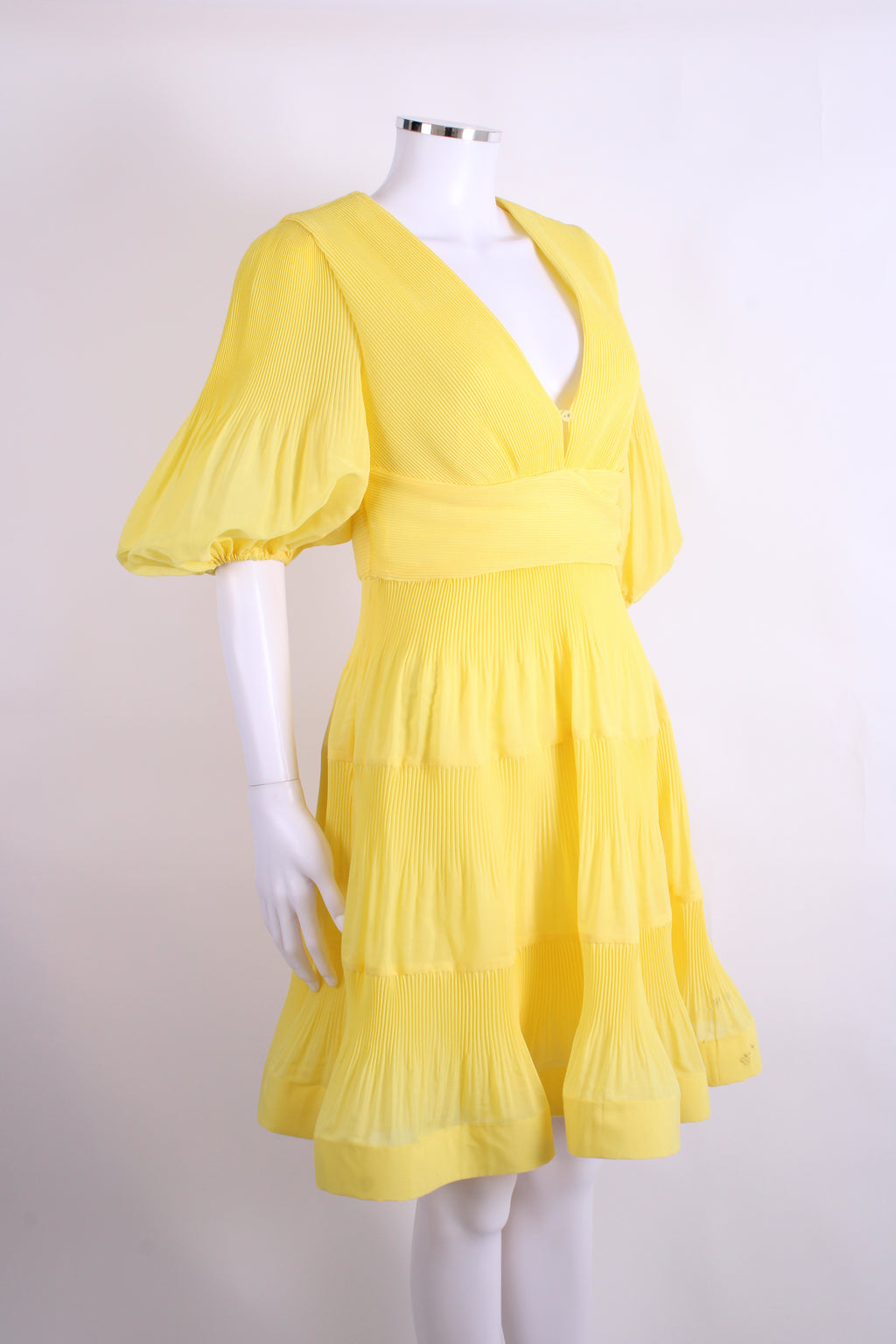 Zimmermann S/S Pleated Dress Yellow 12