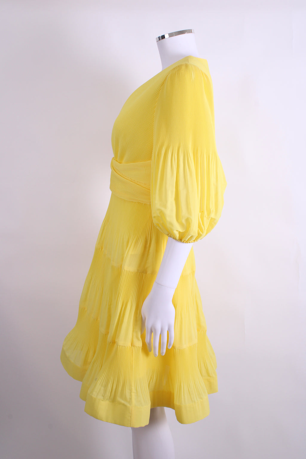 Zimmermann S/S Pleated Dress Yellow 12