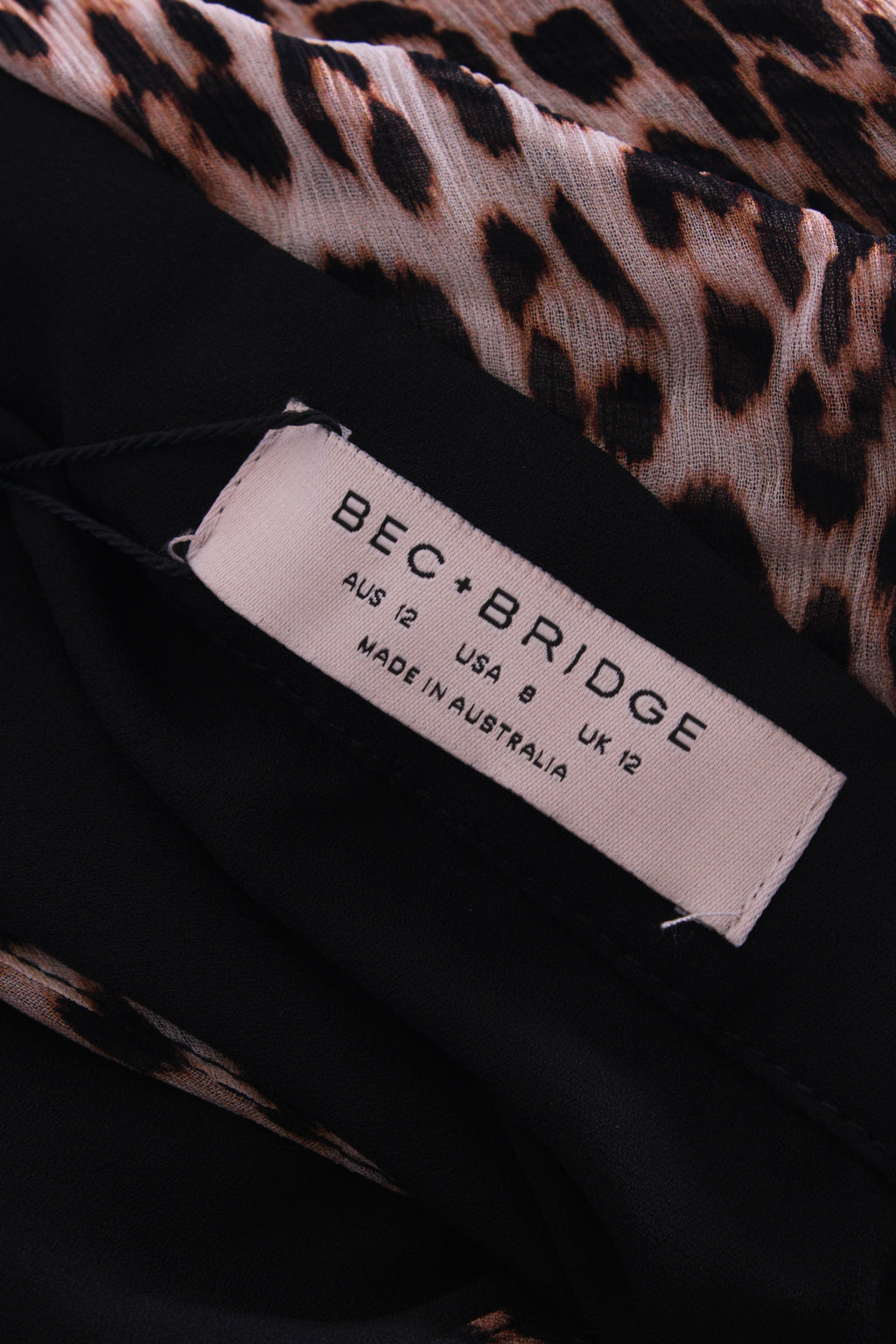Bec & Bridge L/S Dress Leopard Print 12