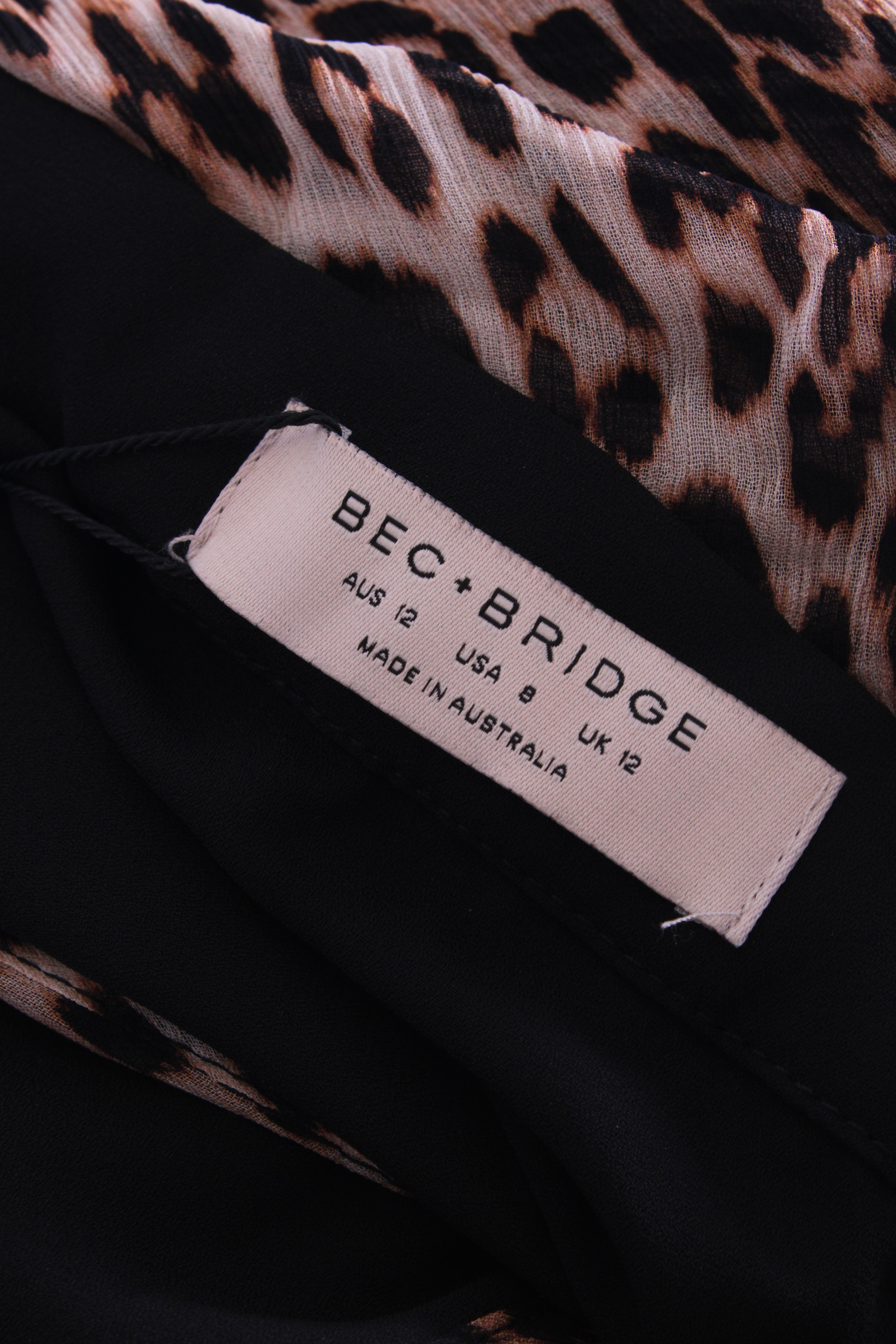Bec & Bridge L/S Dress Leopard Print 12