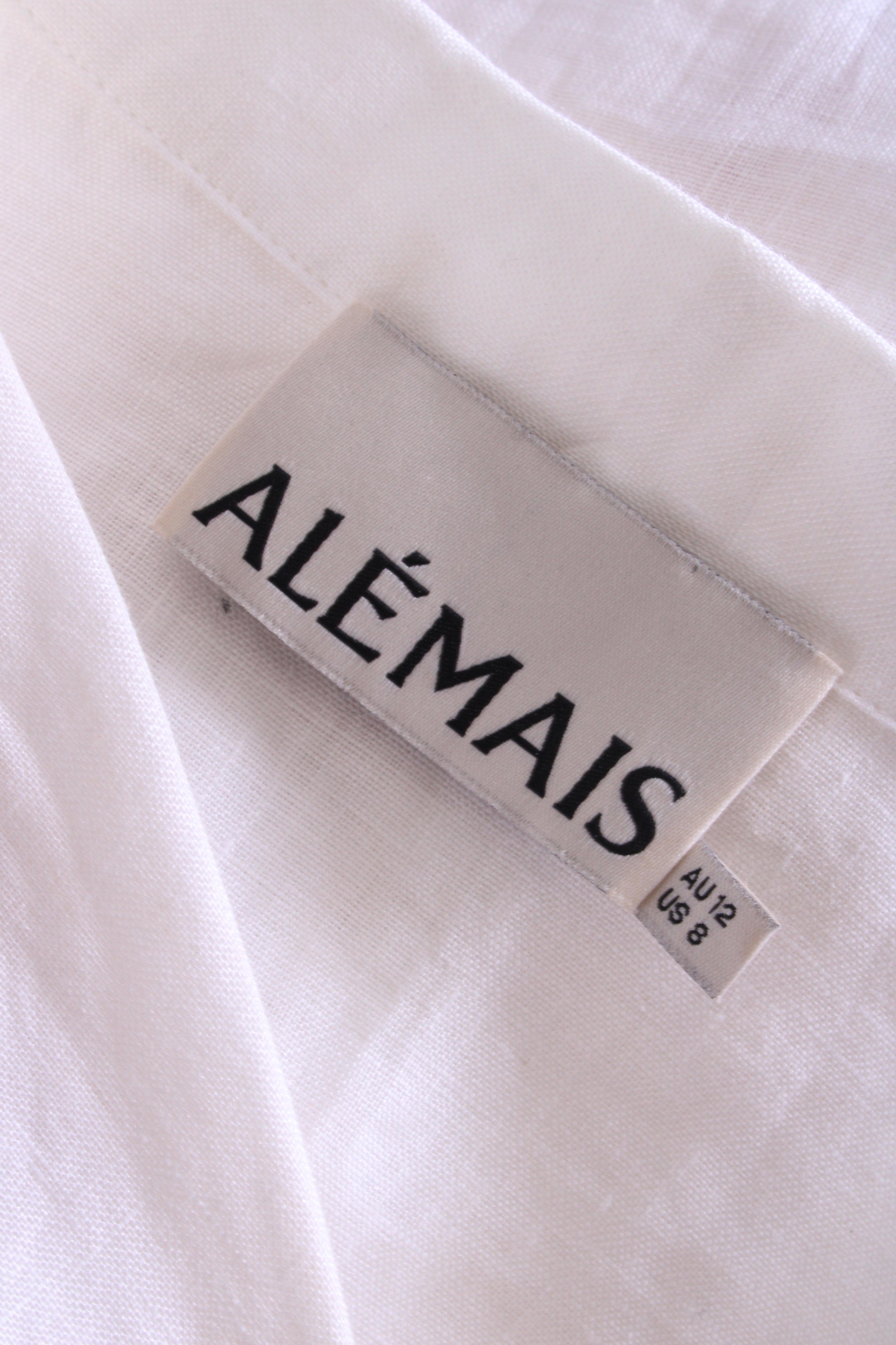 Alemais S/S Shirt/ Trouser Co-ord White/ Beige 12