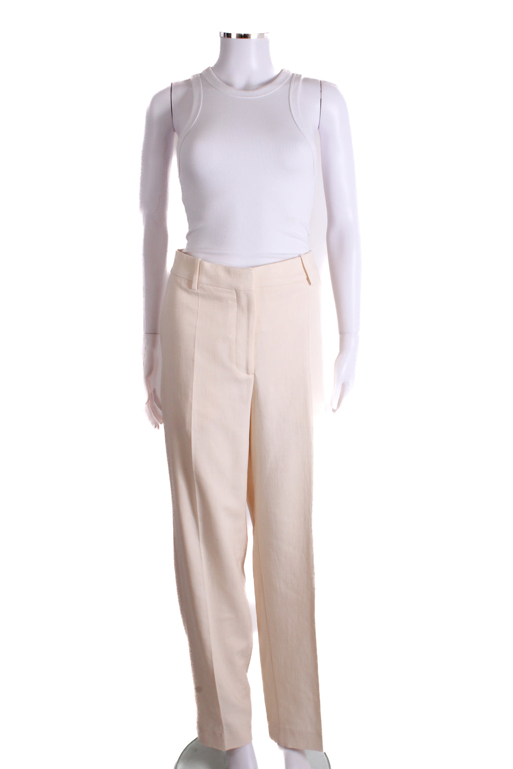 By Malene Birger Pleat Front Trousers Cream 14