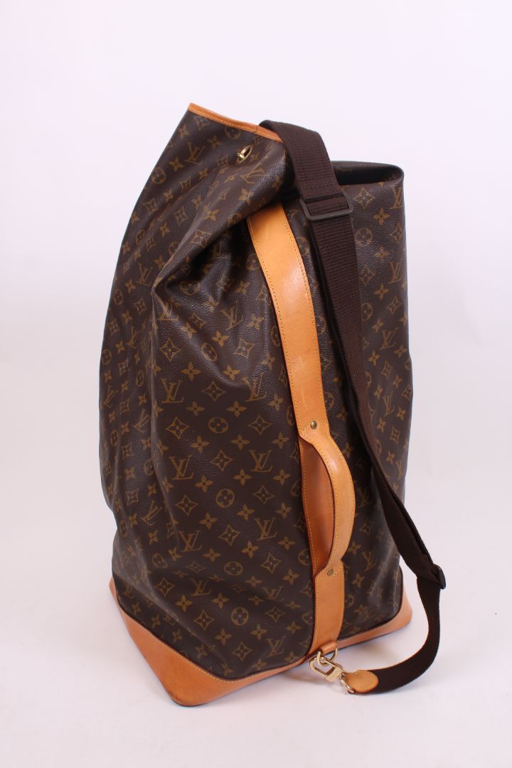 Louis Vuitton Monogram Sac Marin Sailor Travel Bag Brown/ Tan