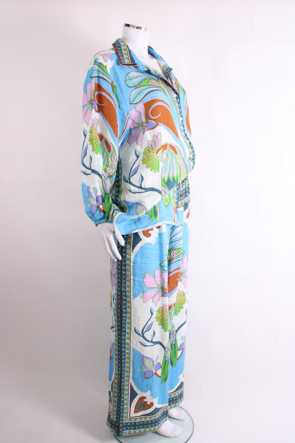 Lug Von Siga Print Shirt/ Trouser Co-ord Multi Coloured 14