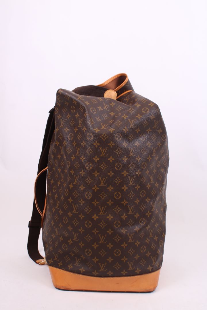 Louis Vuitton Monogram Sac Marin Sailor Travel Bag Brown/ Tan