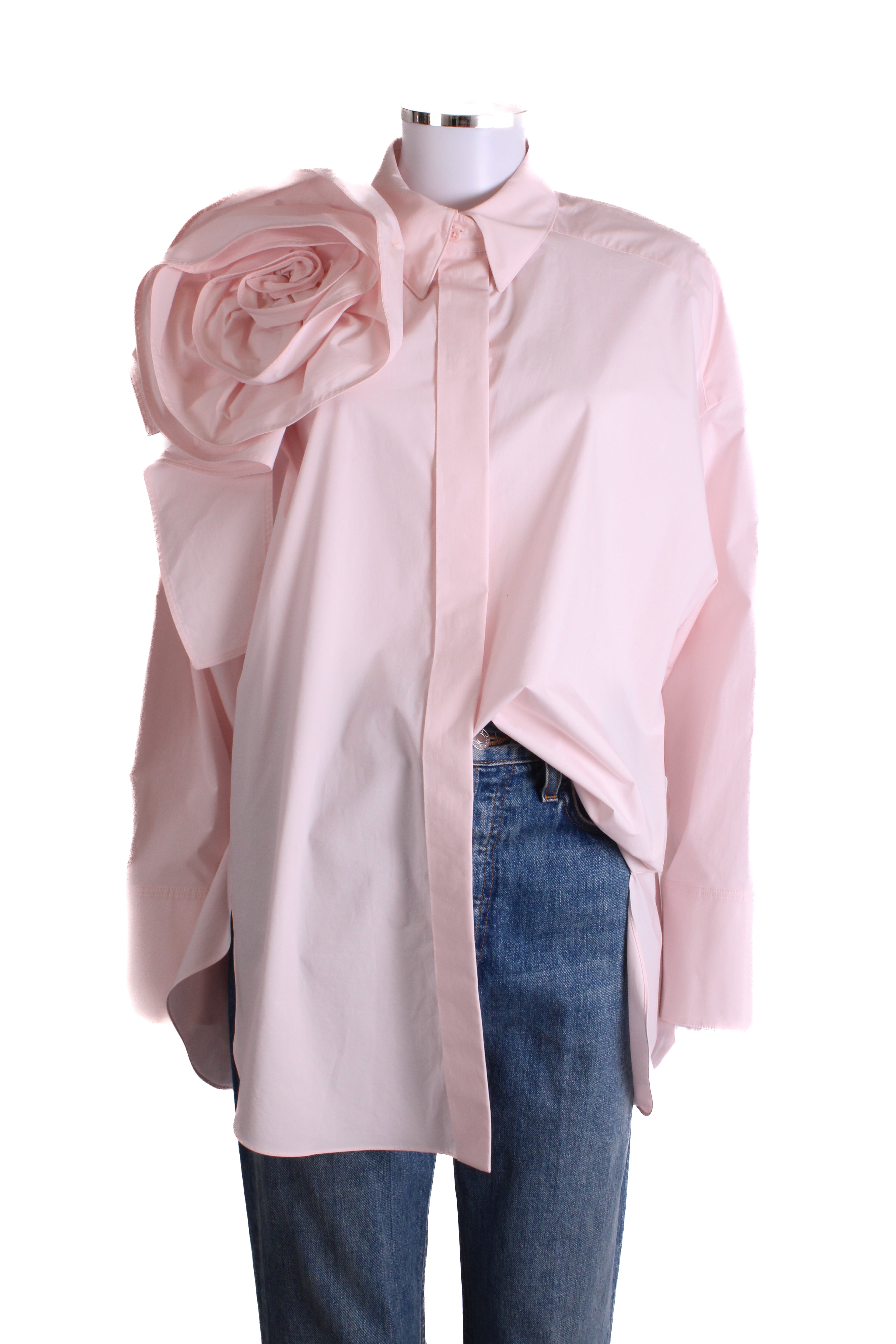 Dorothee Schumacher L/S Floral Applique Shirt Pink 14