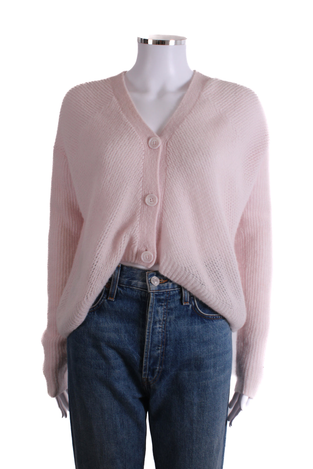 ME+EM L/S Cropped Cardigan Light Pink S
