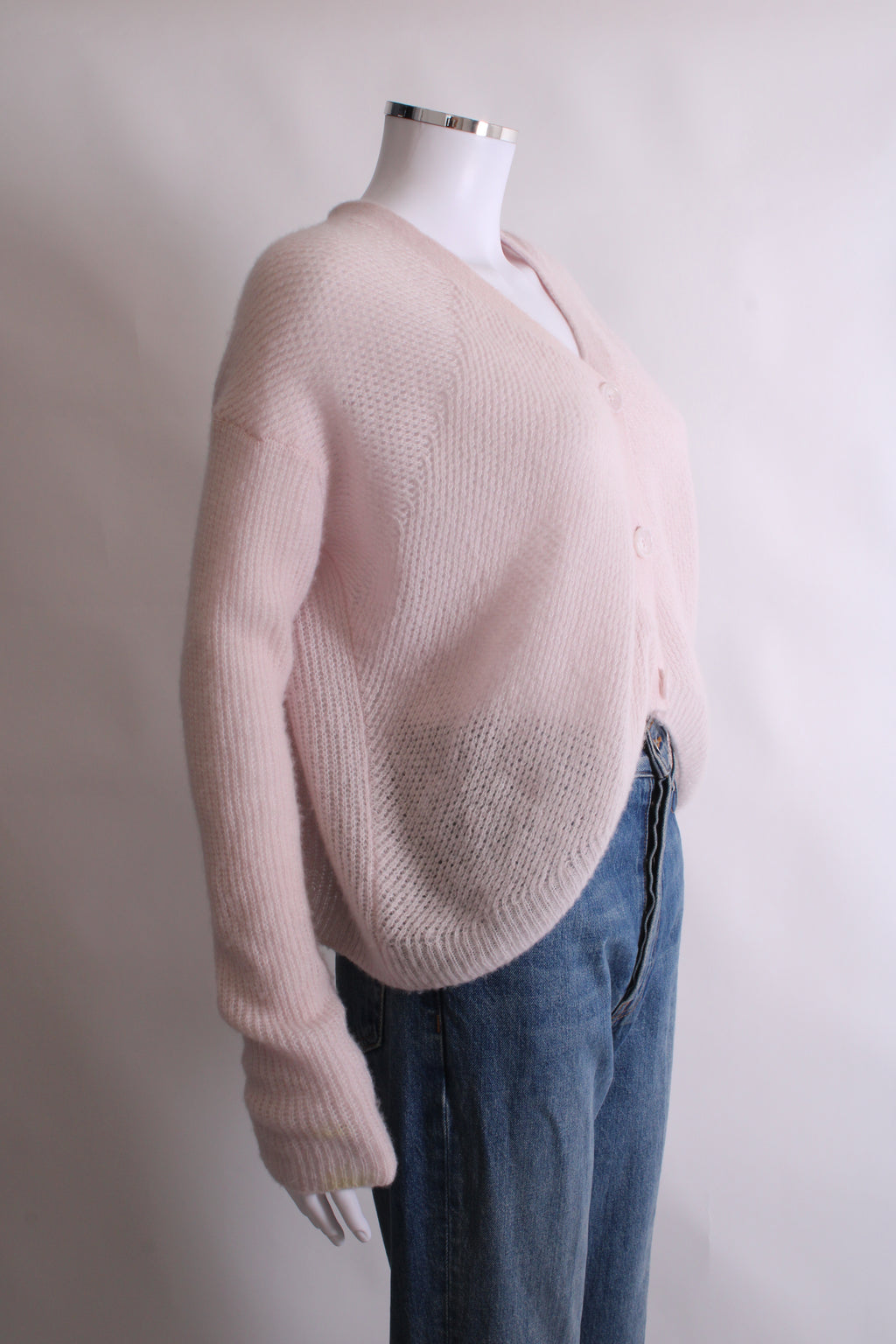 ME+EM L/S Cropped Cardigan Light Pink S
